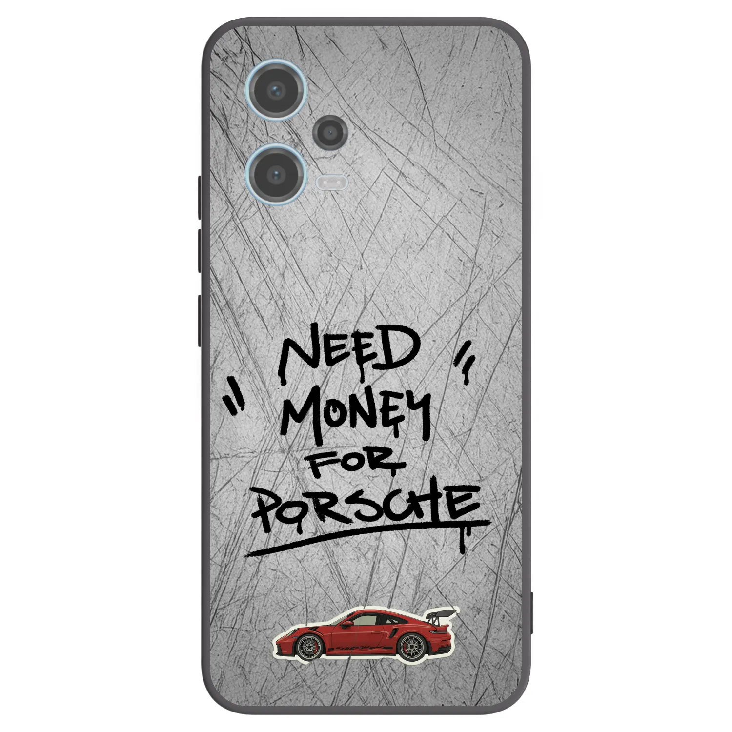 Picasee silikonový černý obal pro Xiaomi Redmi Note 12 5G - Grey Drift