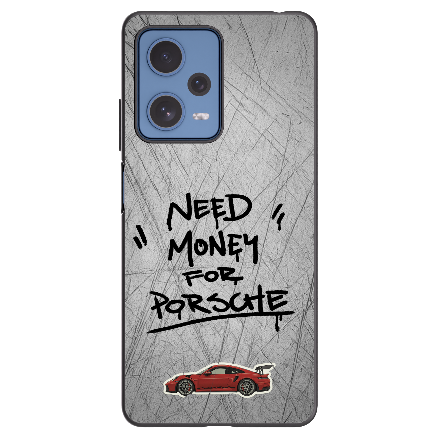 Picasee silikonový černý obal pro Xiaomi Redmi Note 12 Pro 5G - Grey Drift