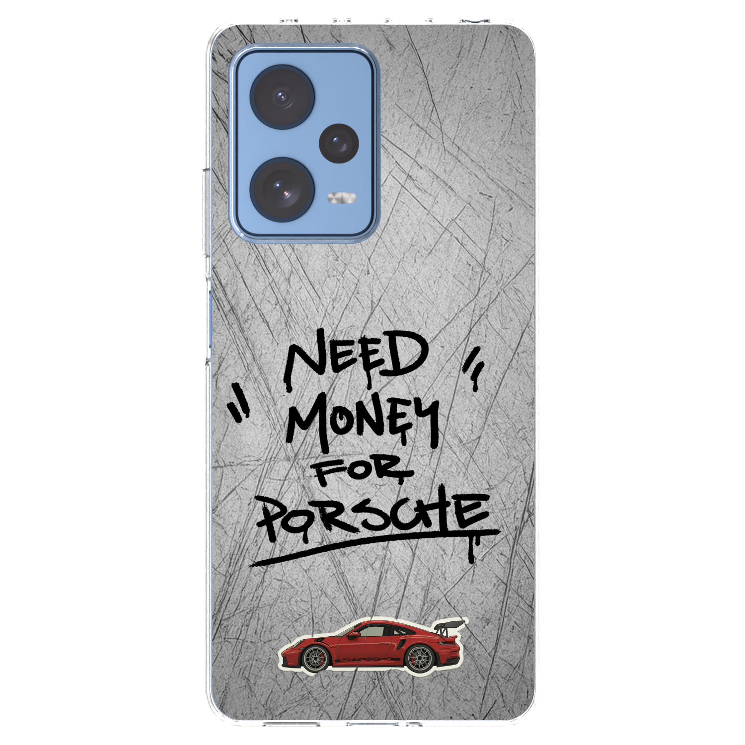 Picasee silikonový průhledný obal pro Xiaomi Redmi Note 12 Pro 5G - Grey Drift