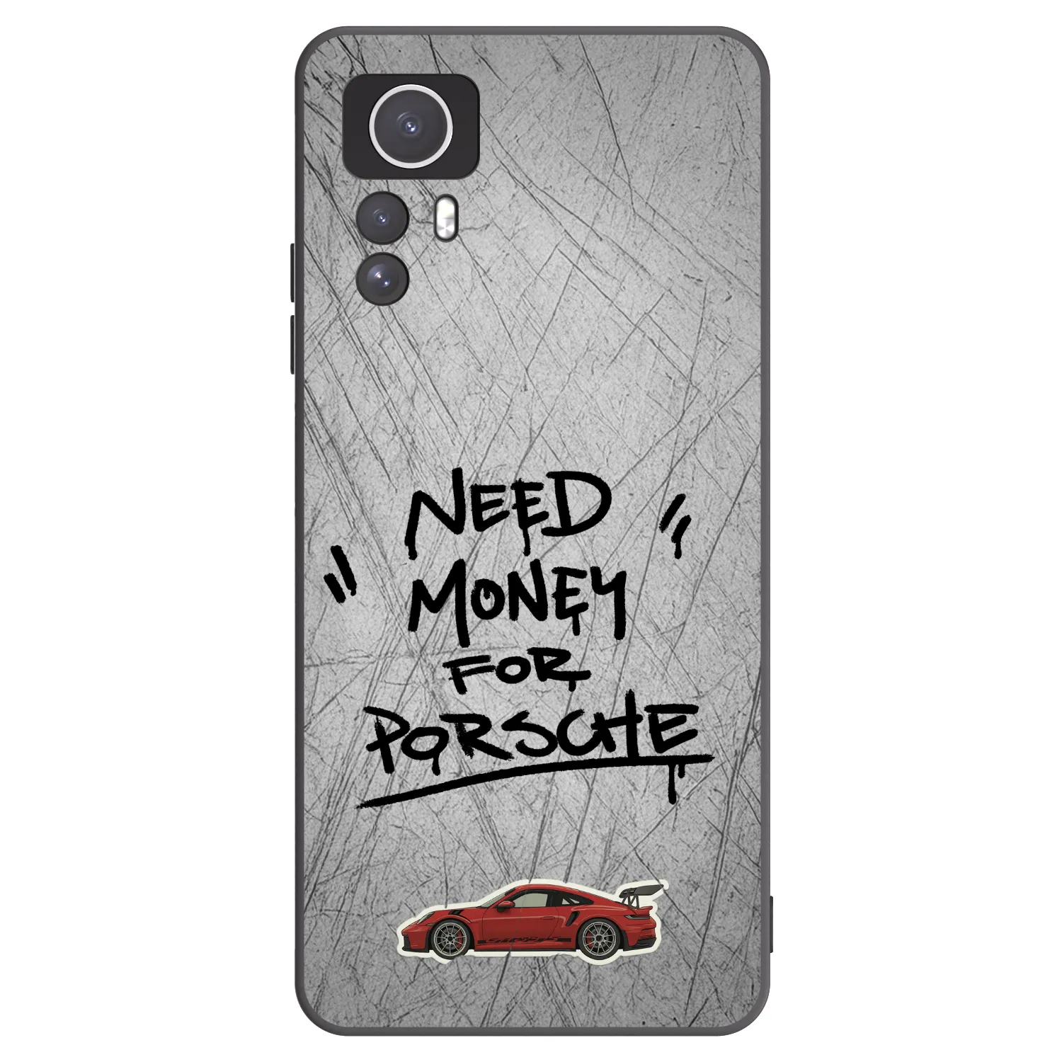 Picasee silikonový černý obal pro Xiaomi Redmi Note 12S - Grey Drift