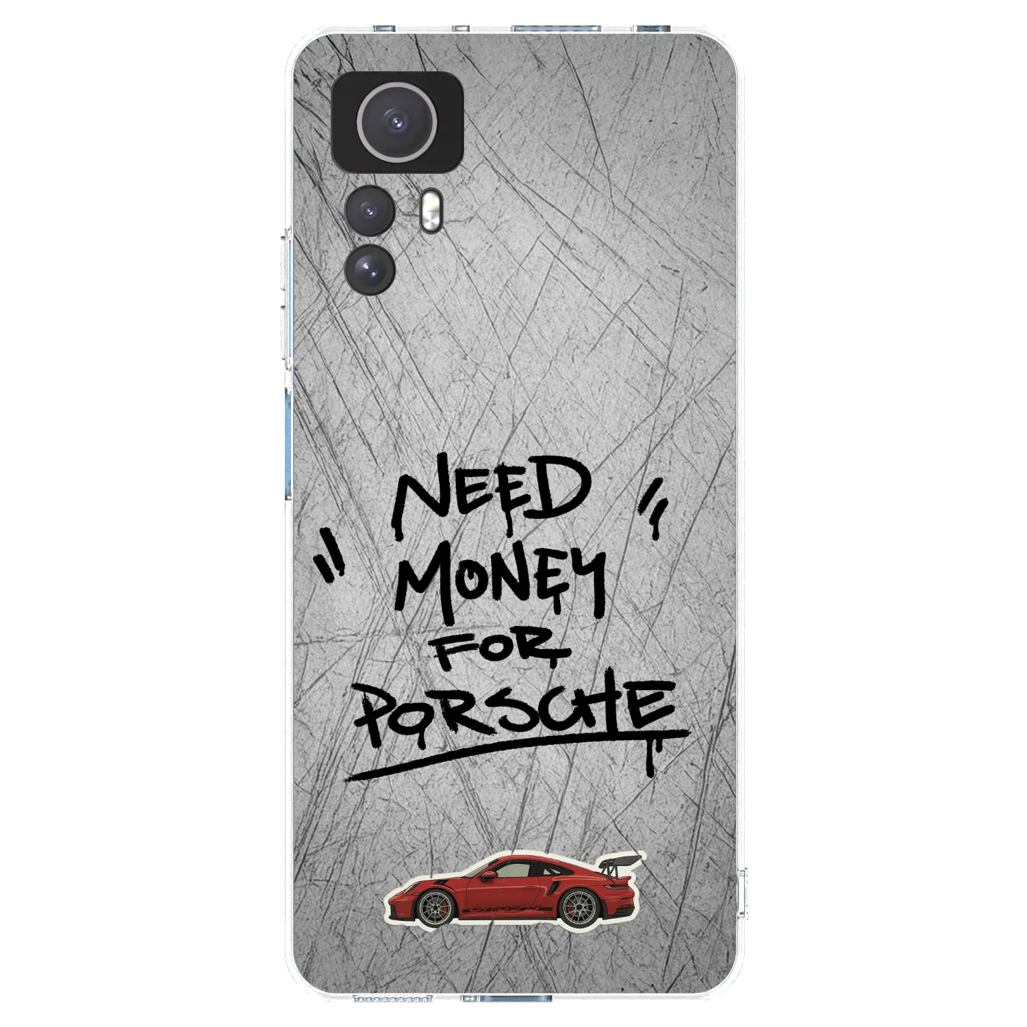 Picasee silikonový průhledný obal pro Xiaomi Redmi Note 12S - Grey Drift