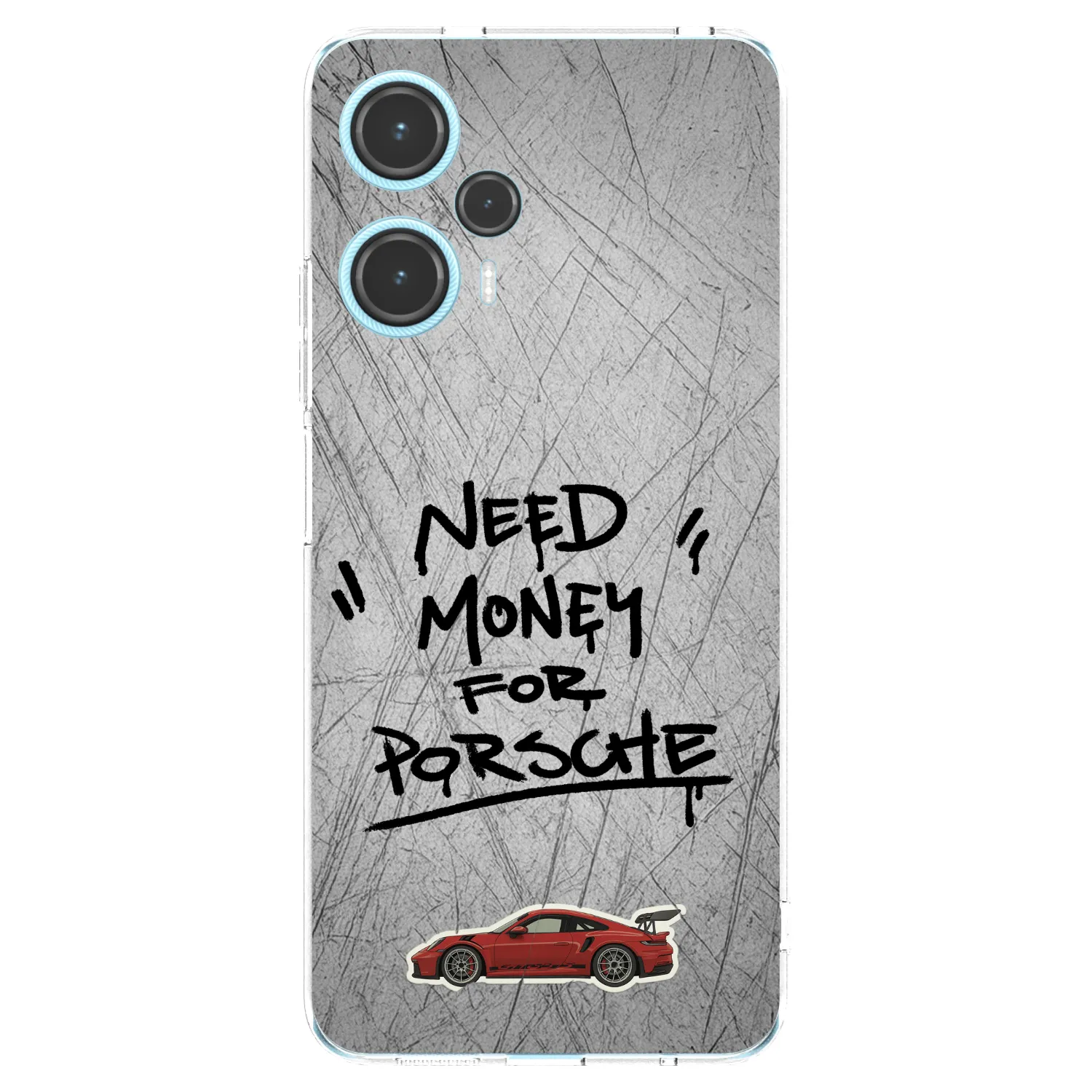 Picasee silikonový průhledný obal pro Xiaomi Poco F5 - Grey Drift