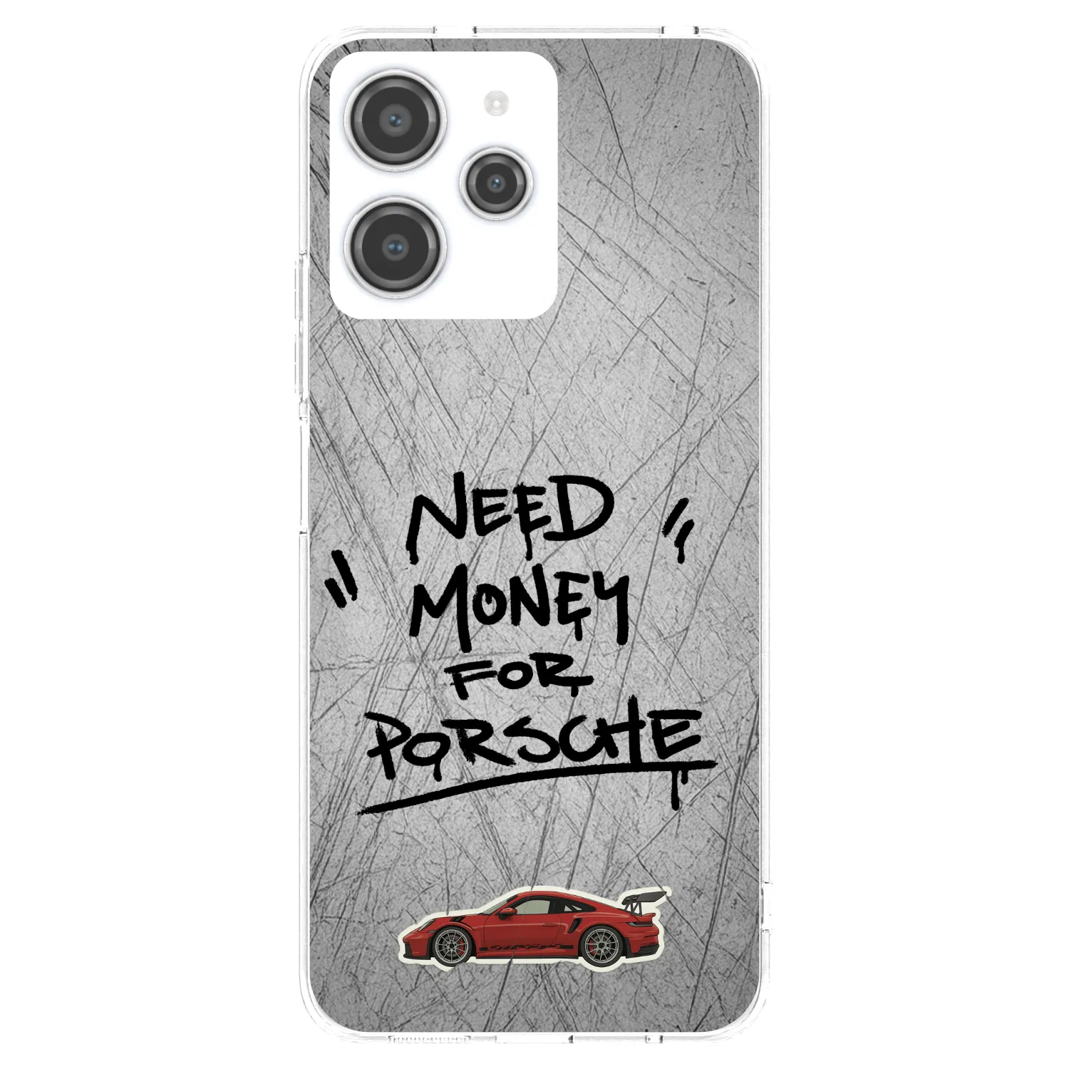 Picasee silikonový průhledný obal pro Xiaomi Redmi 12 4G - Grey Drift