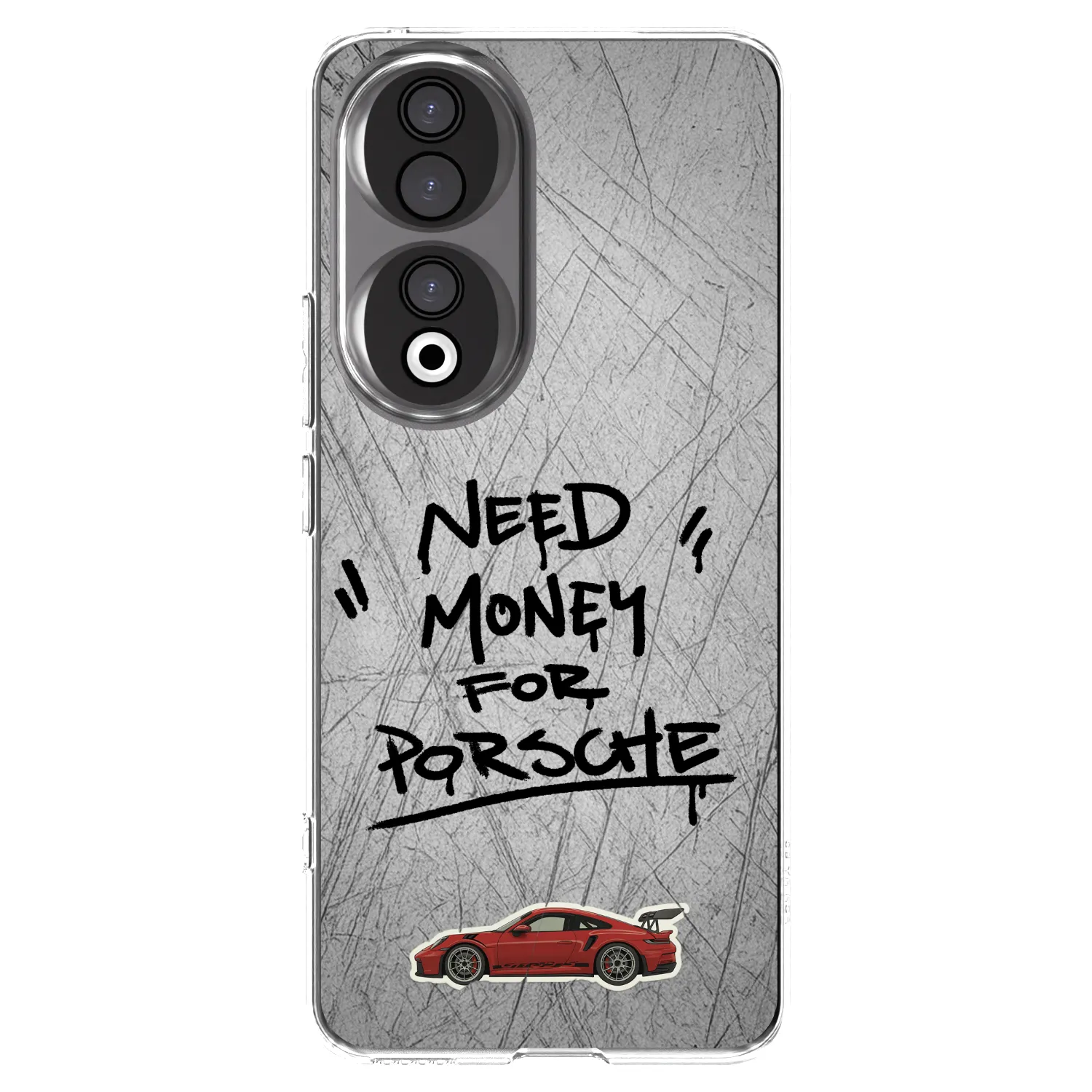 Picasee silikonový průhledný obal pro Honor 90 5G - Grey Drift