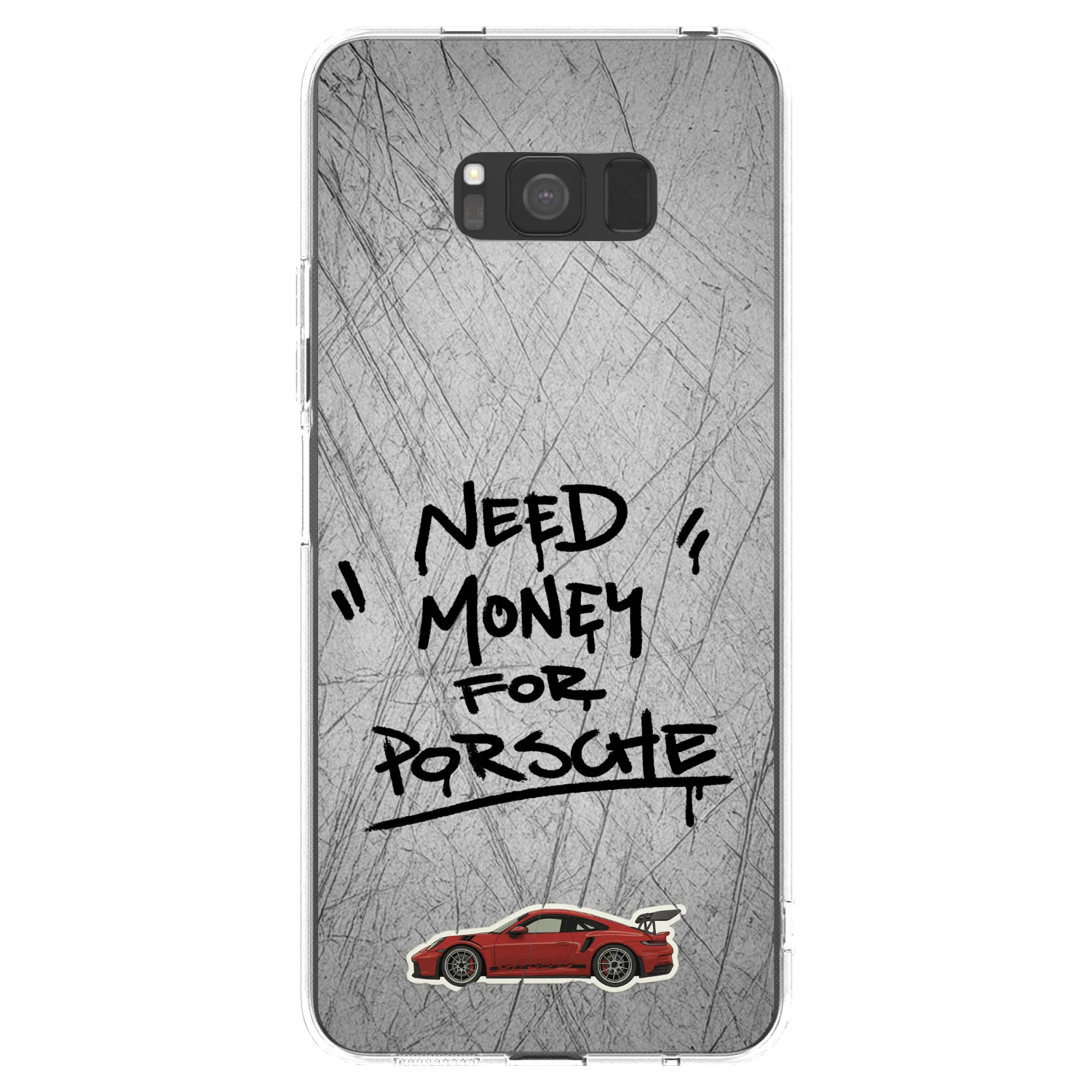 Picasee silikonový průhledný obal pro Samsung Galaxy S8 G950F - Grey Drift