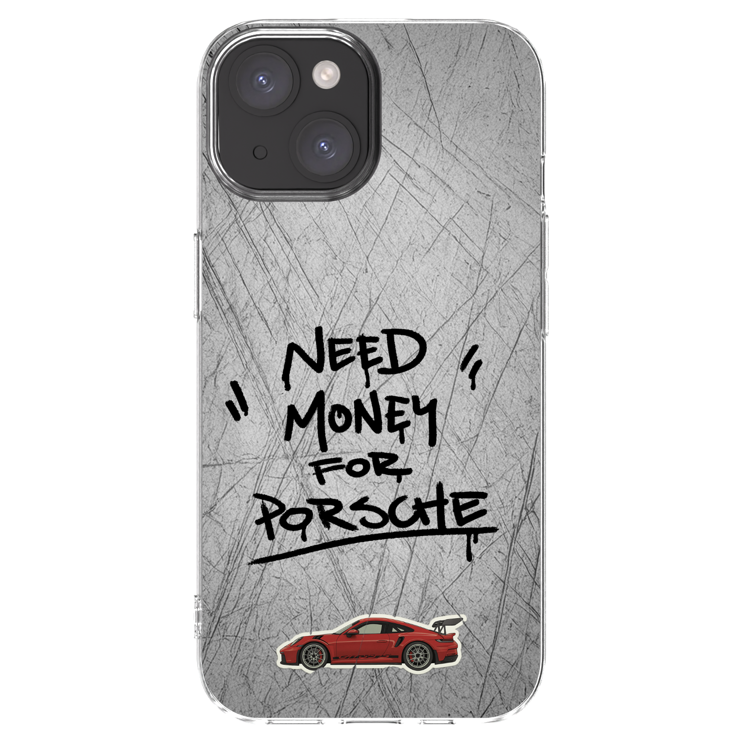 Picasee silikonový průhledný obal pro Apple iPhone 15 - Grey Drift