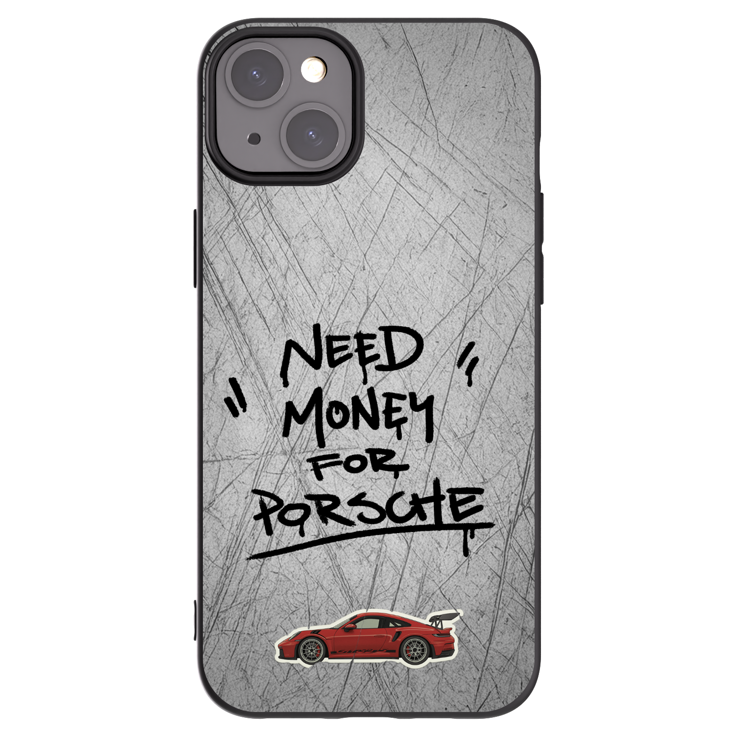 Picasee silikonový černý obal pro Apple iPhone 15 Plus - Grey Drift