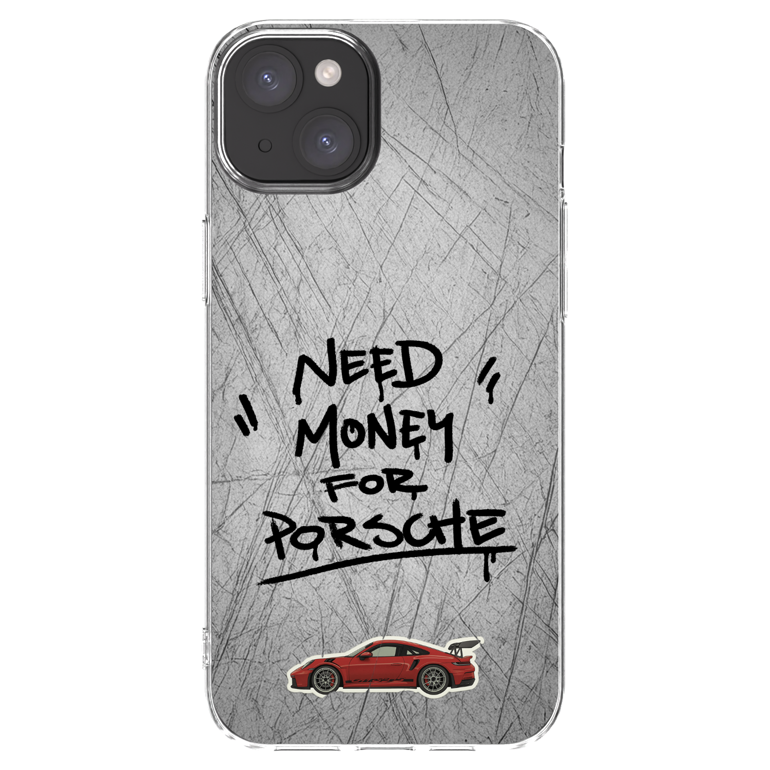 Picasee silikonový průhledný obal pro Apple iPhone 15 Plus - Grey Drift