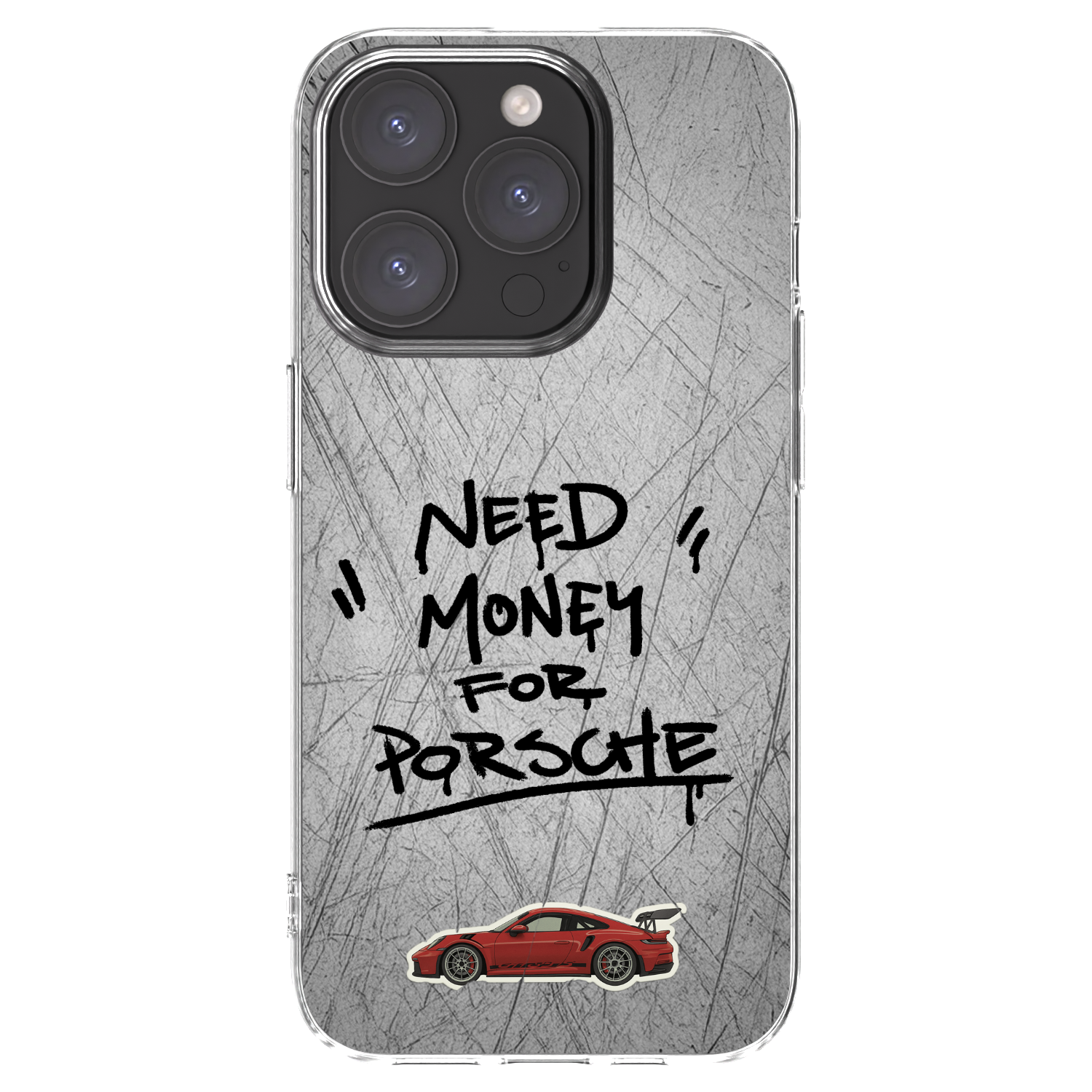 Picasee silikonový průhledný obal pro Apple iPhone 15 Pro - Grey Drift