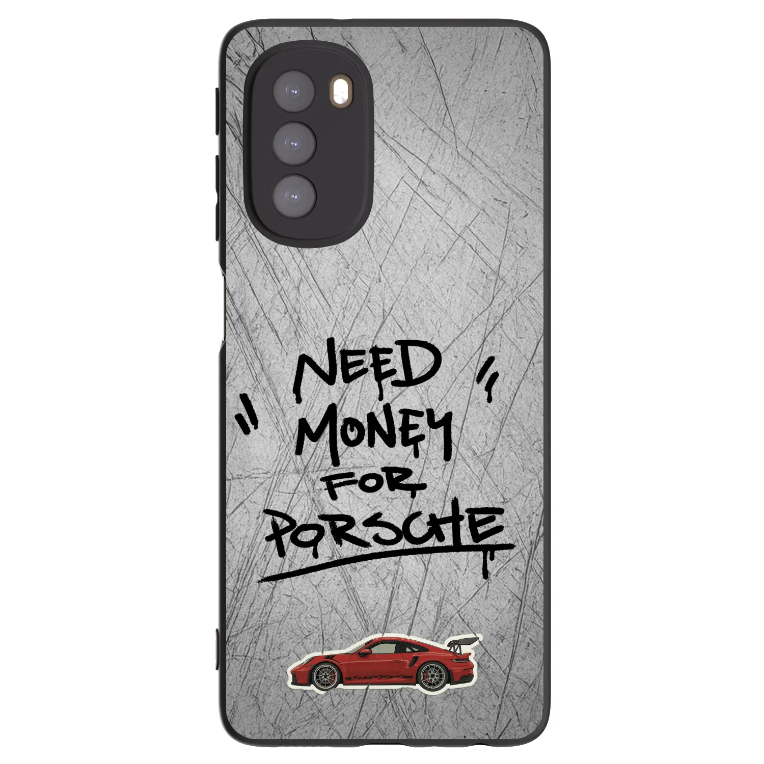 Picasee silikonový černý obal pro Motorola Moto G51 - Grey Drift