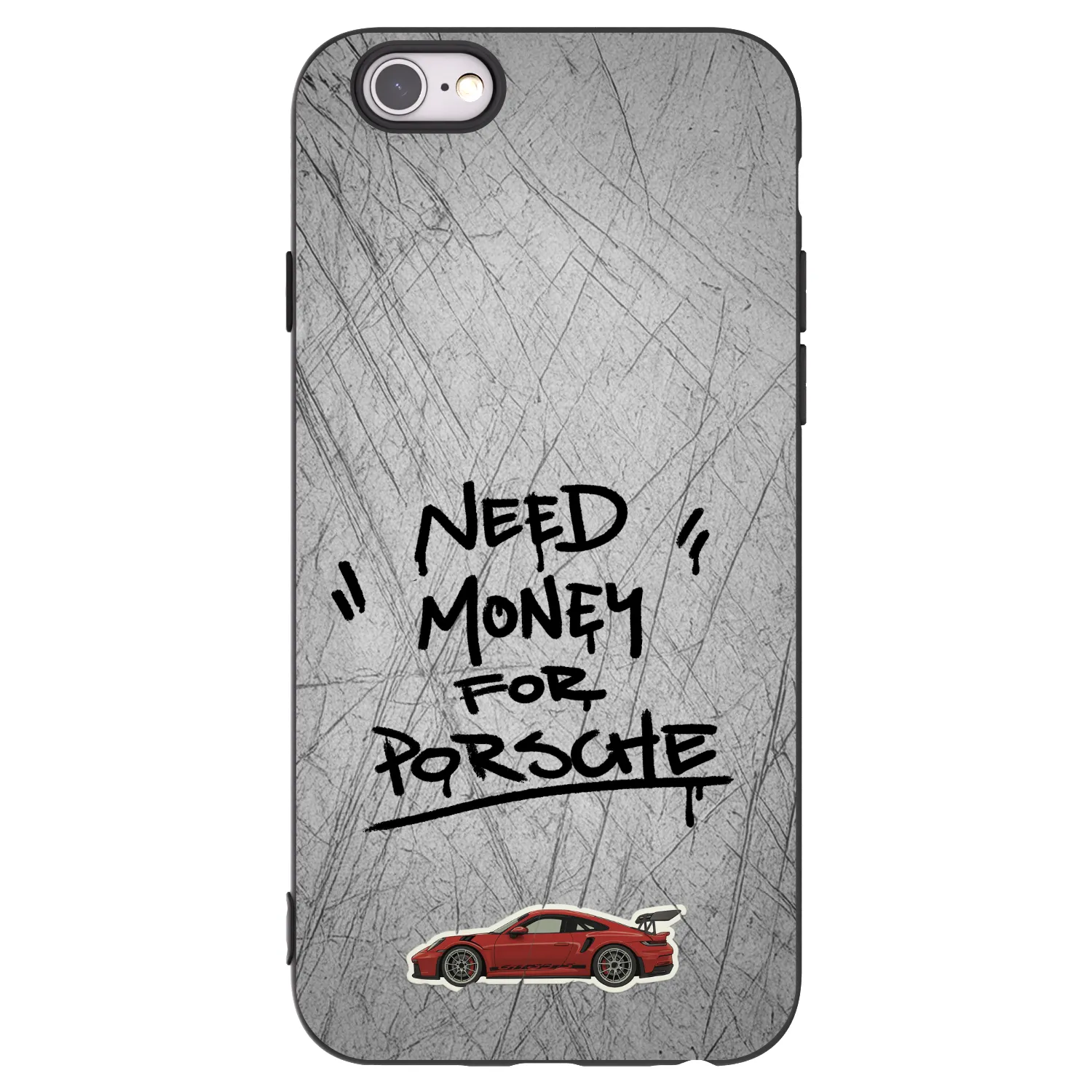 Picasee silikonový černý obal pro Apple iPhone 6/6S - Grey Drift