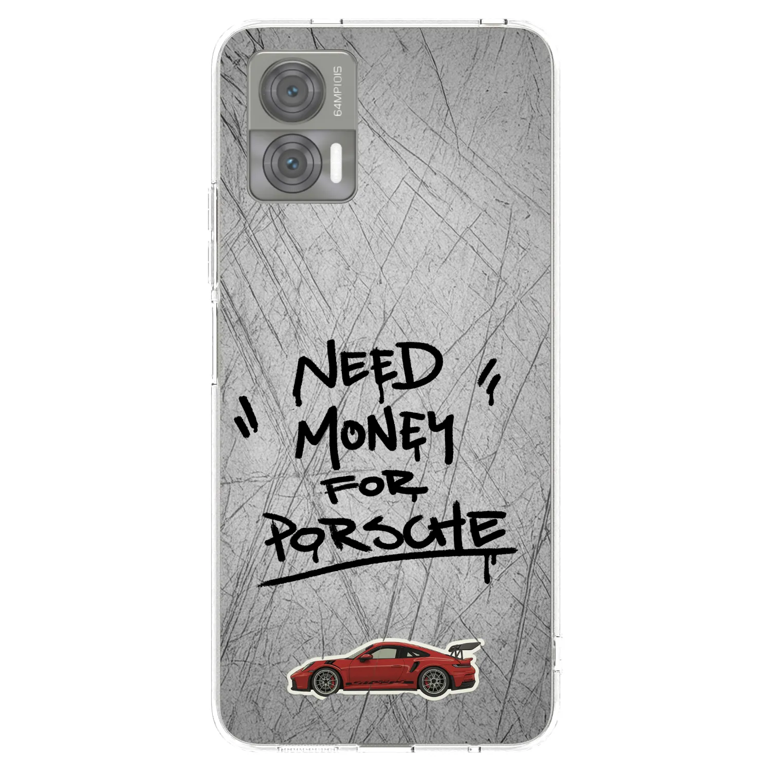 Picasee silikonový průhledný obal pro Motorola Edge 30 Neo - Grey Drift