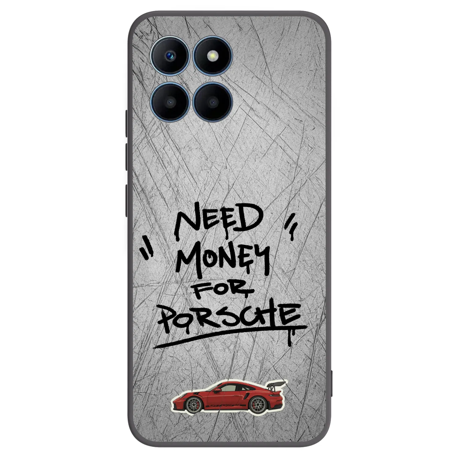 Picasee silikonový černý obal pro Honor 70 Lite - Grey Drift