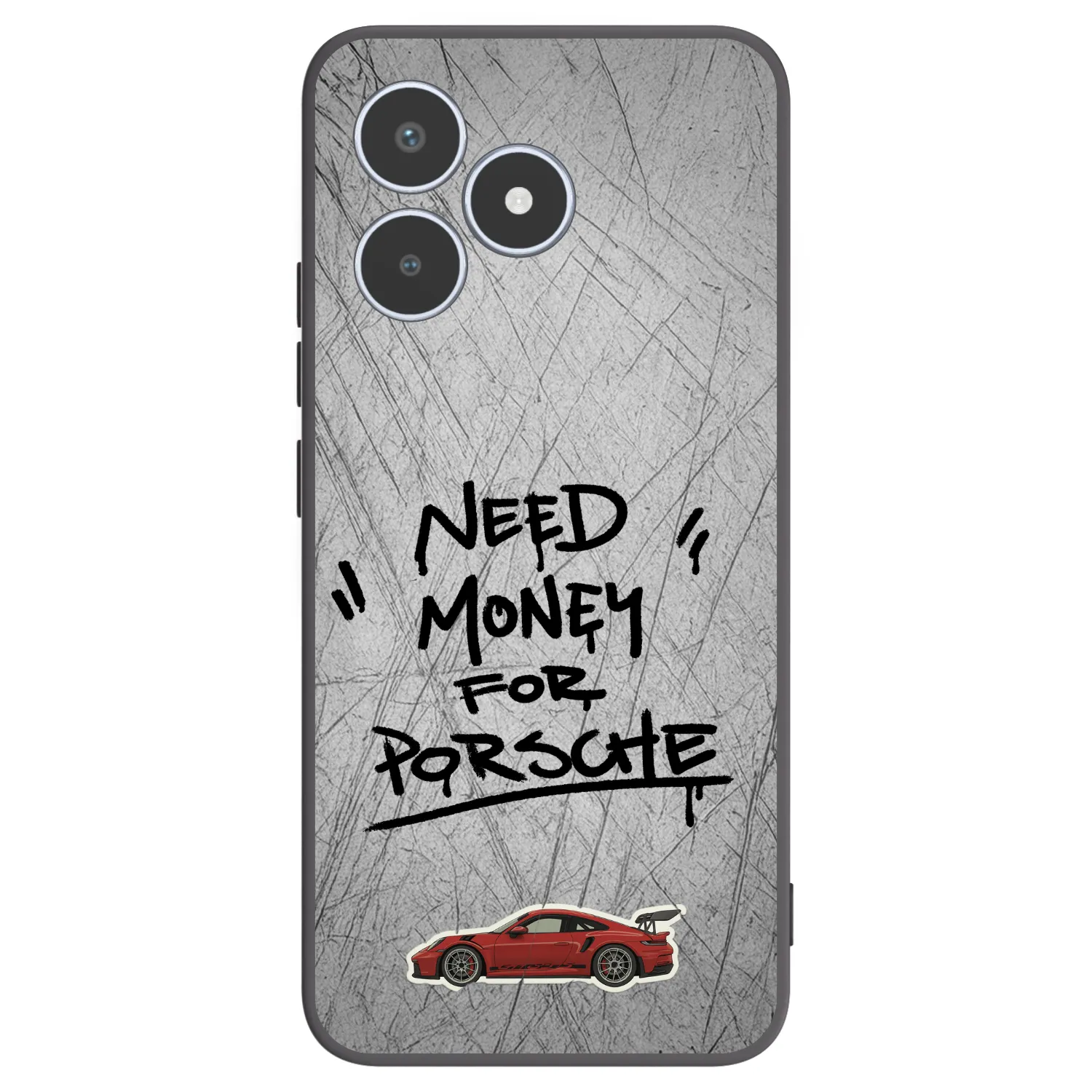 Picasee silikonový černý obal pro Realme C53 - Grey Drift