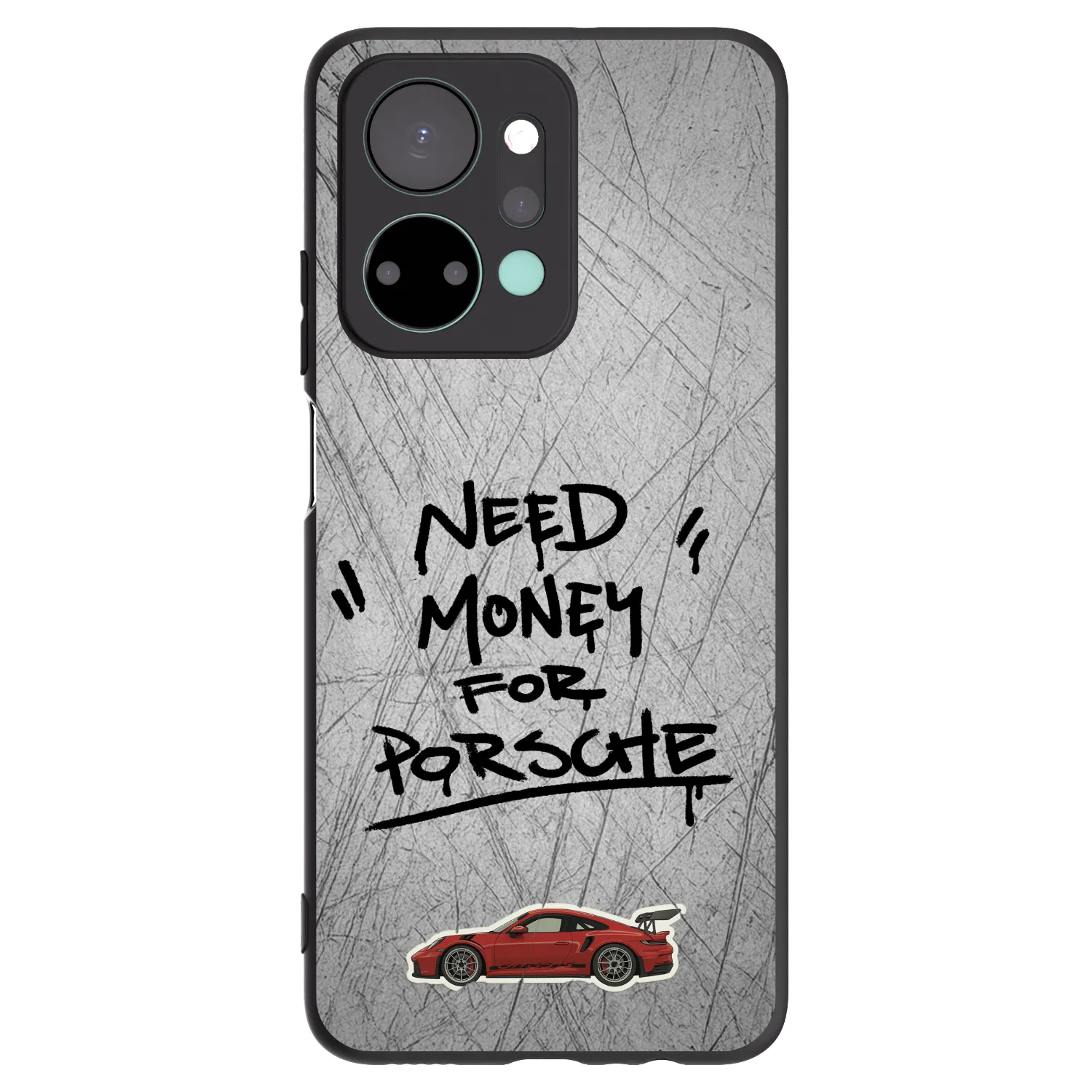 Picasee silikonový černý obal pro Honor X7a - Grey Drift