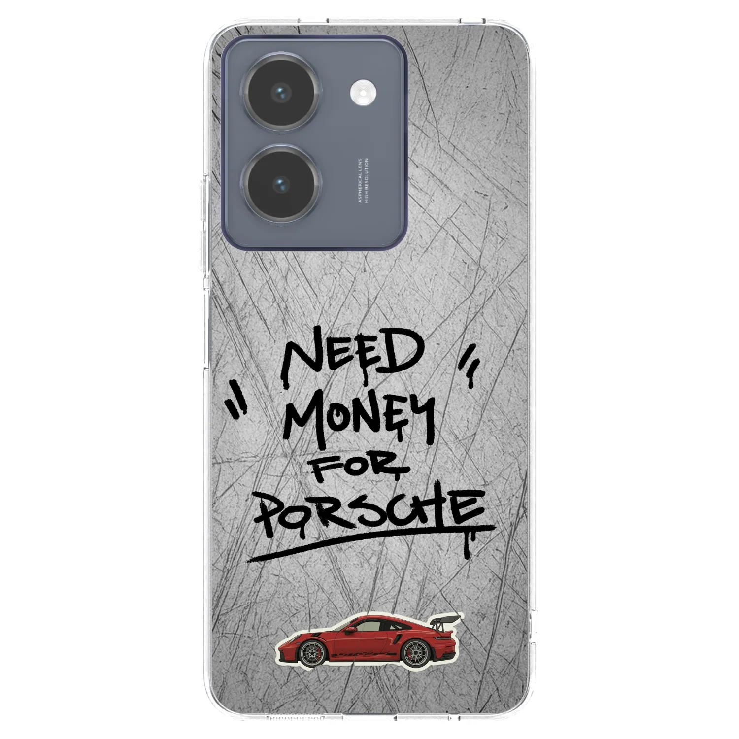 Picasee silikonový průhledný obal pro Vivo Y36 4G - Grey Drift