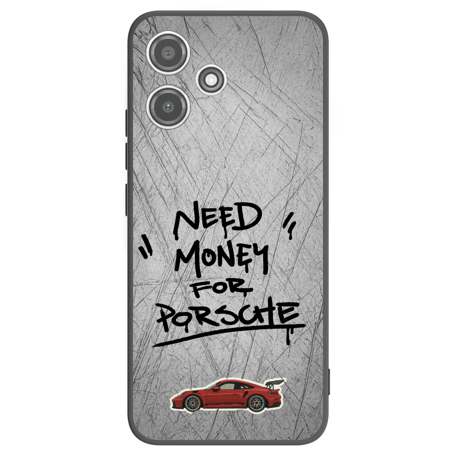 Picasee silikonový černý obal pro Xiaomi Redmi 12 5G - Grey Drift