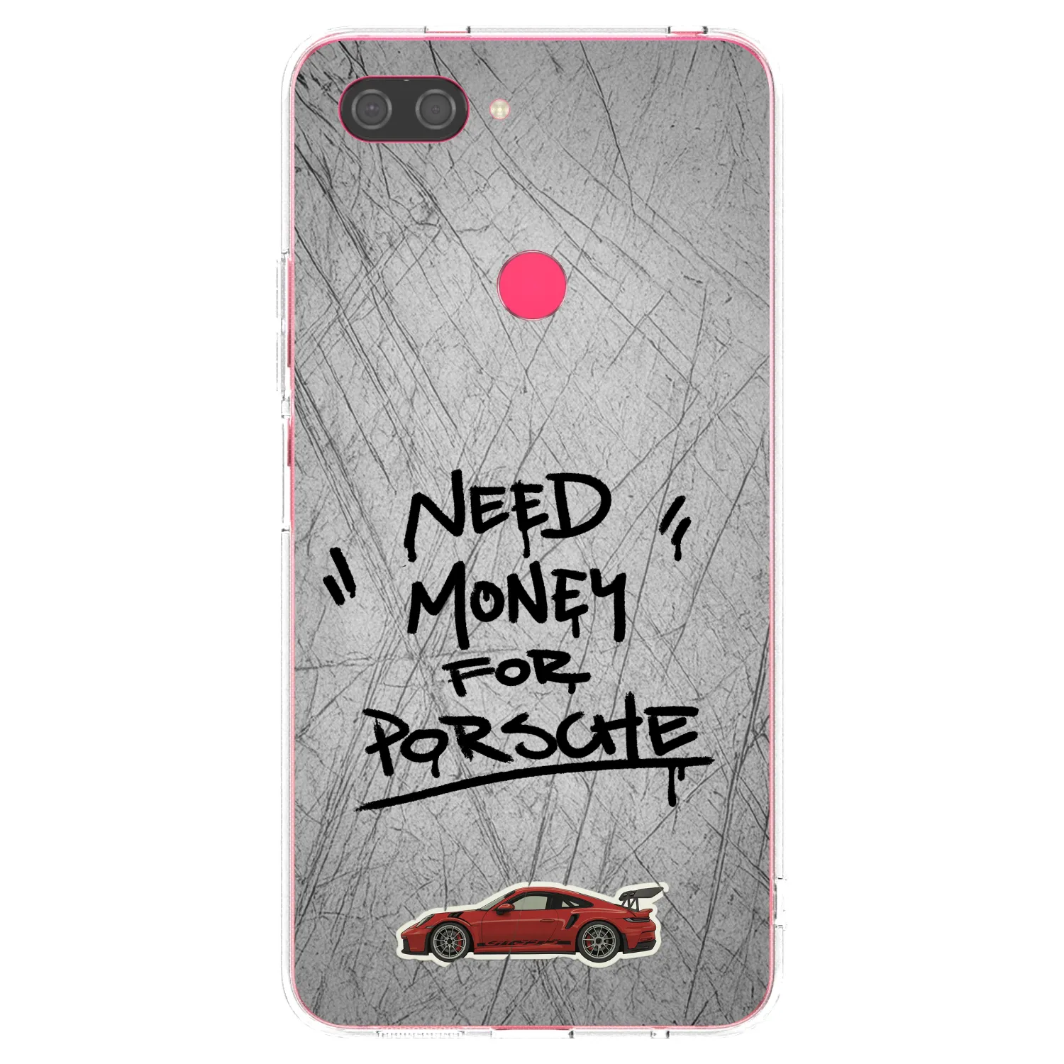 Picasee silikonový průhledný obal pro Xiaomi Mi 8 Lite - Grey Drift