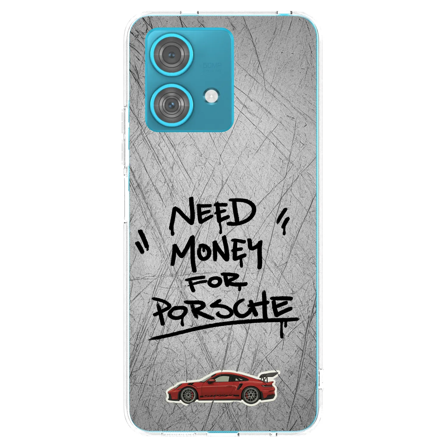 Picasee silikonový průhledný obal pro Motorola Edge 40 Neo - Grey Drift