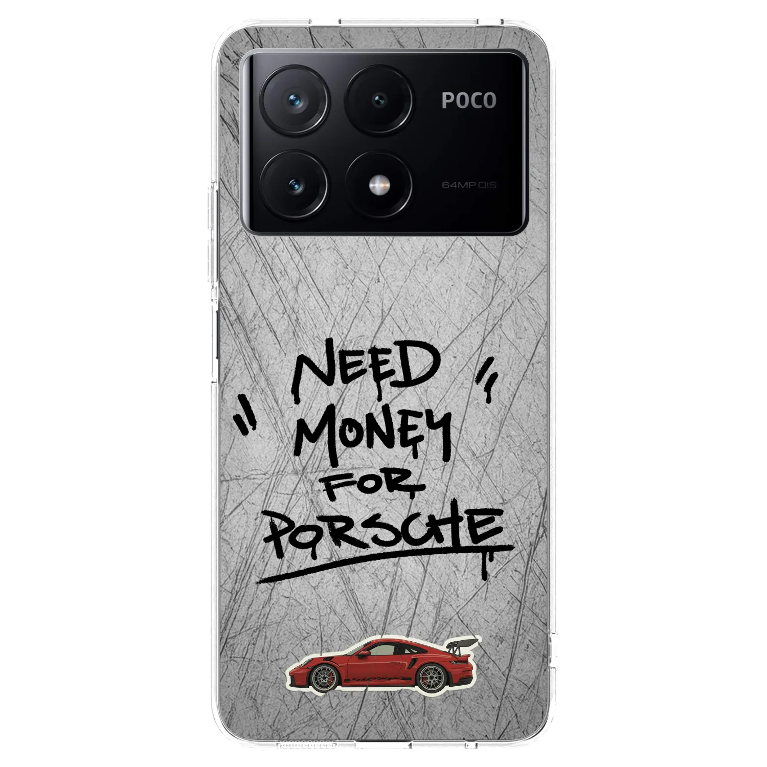 Picasee silikonový průhledný obal pro Xiaomi Poco X6 Pro - Grey Drift