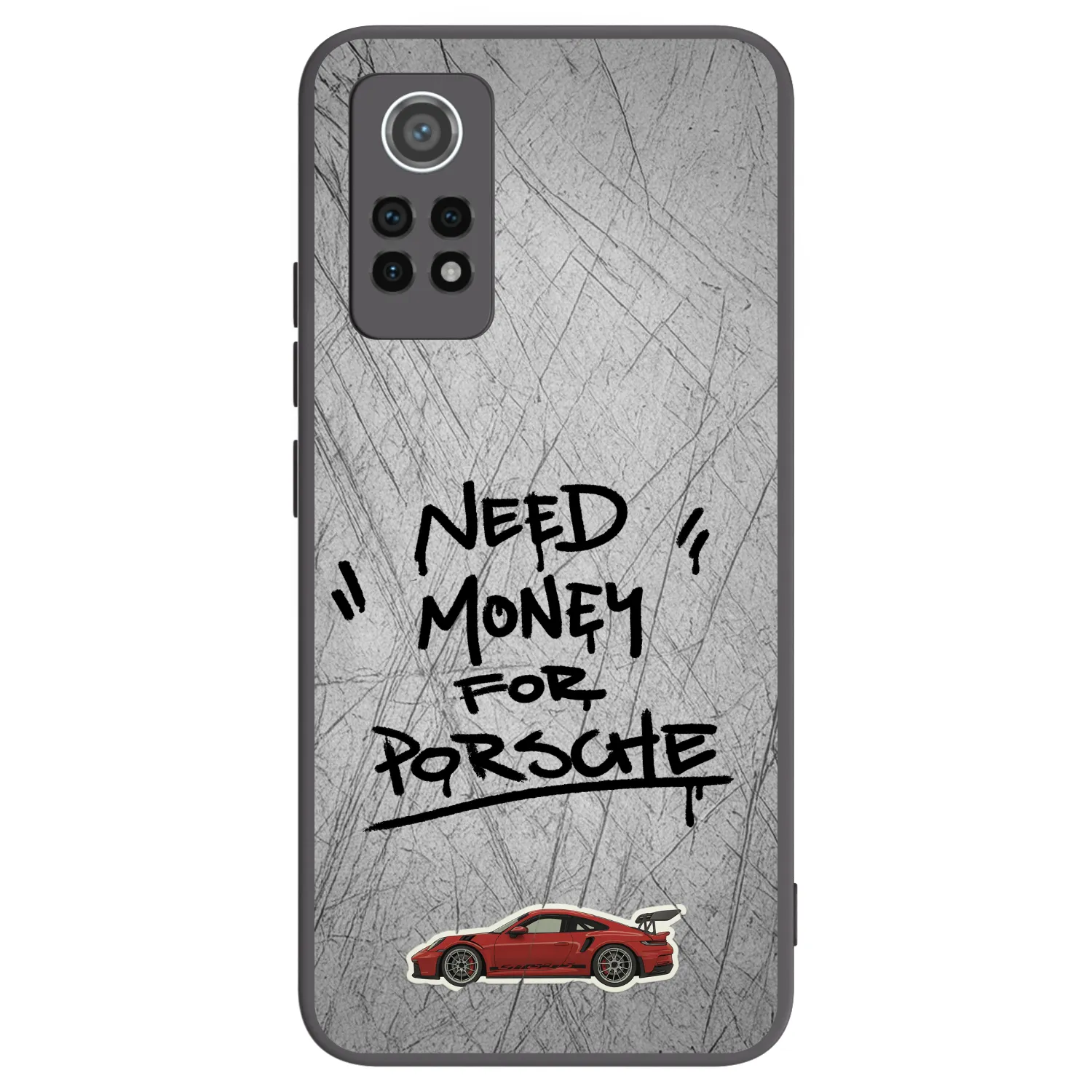 Picasee silikonový černý obal pro Xiaomi Redmi Note 12 Pro 4G - Grey Drift