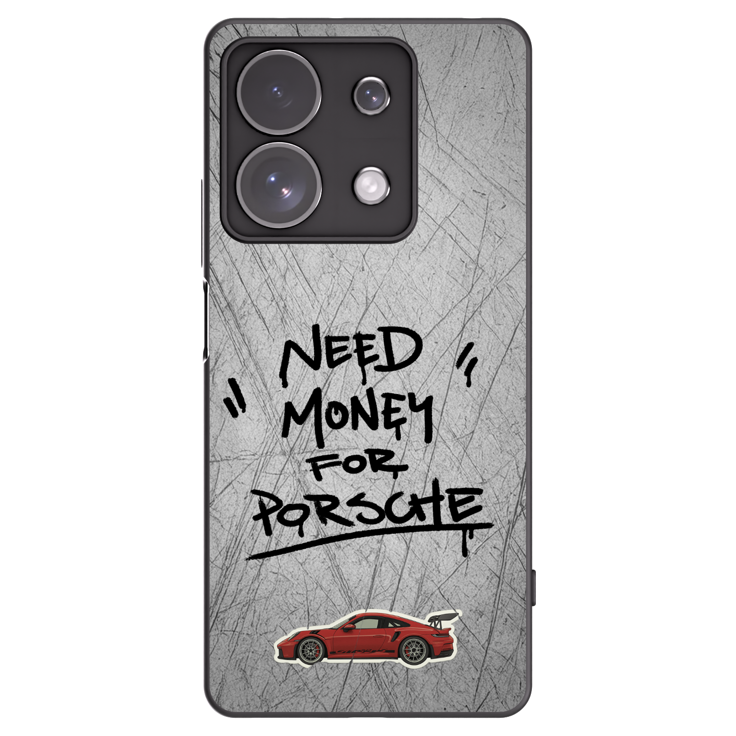 Picasee silikonový černý obal pro Xiaomi Redmi Note 13 Pro 4G - Grey Drift