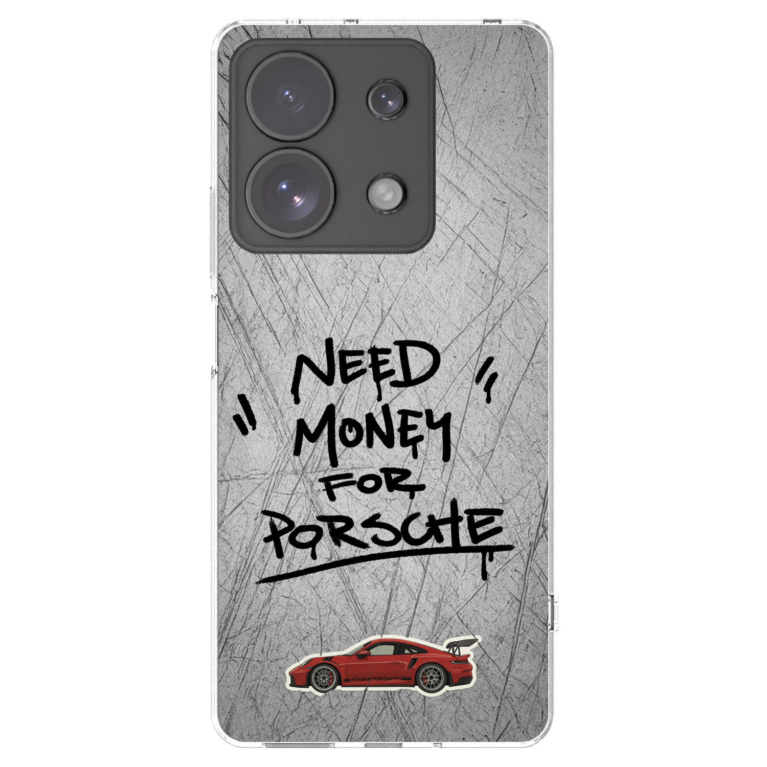 Picasee silikonový průhledný obal pro Xiaomi Redmi Note 13 Pro 4G - Grey Drift