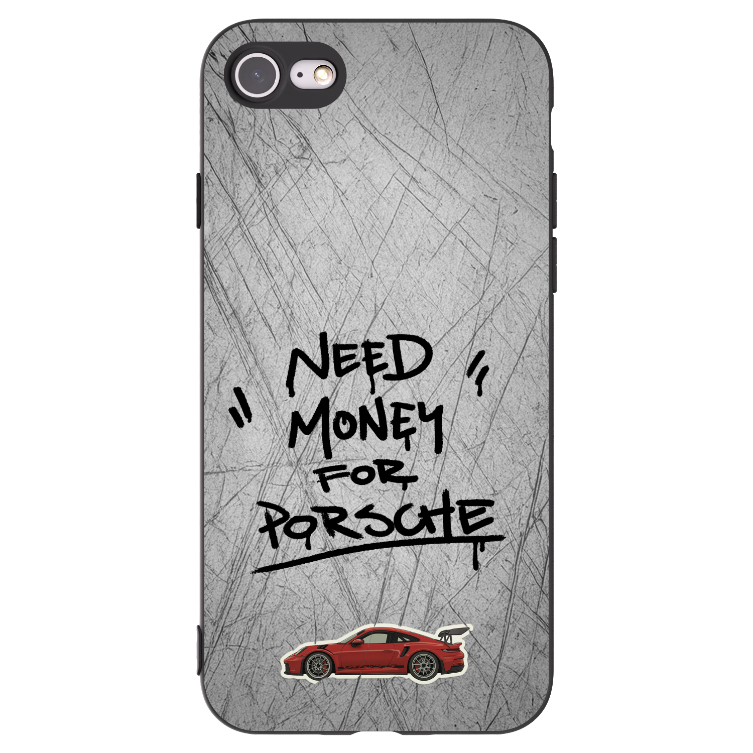 Picasee silikonový černý obal pro Apple iPhone 8 - Grey Drift