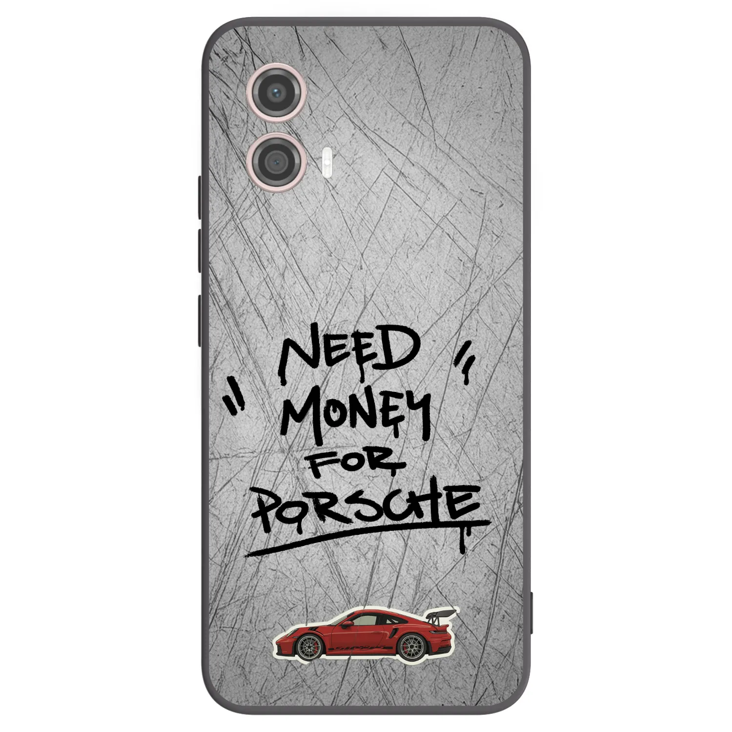 Picasee silikonový černý obal pro Motorola Moto G53 5G - Grey Drift