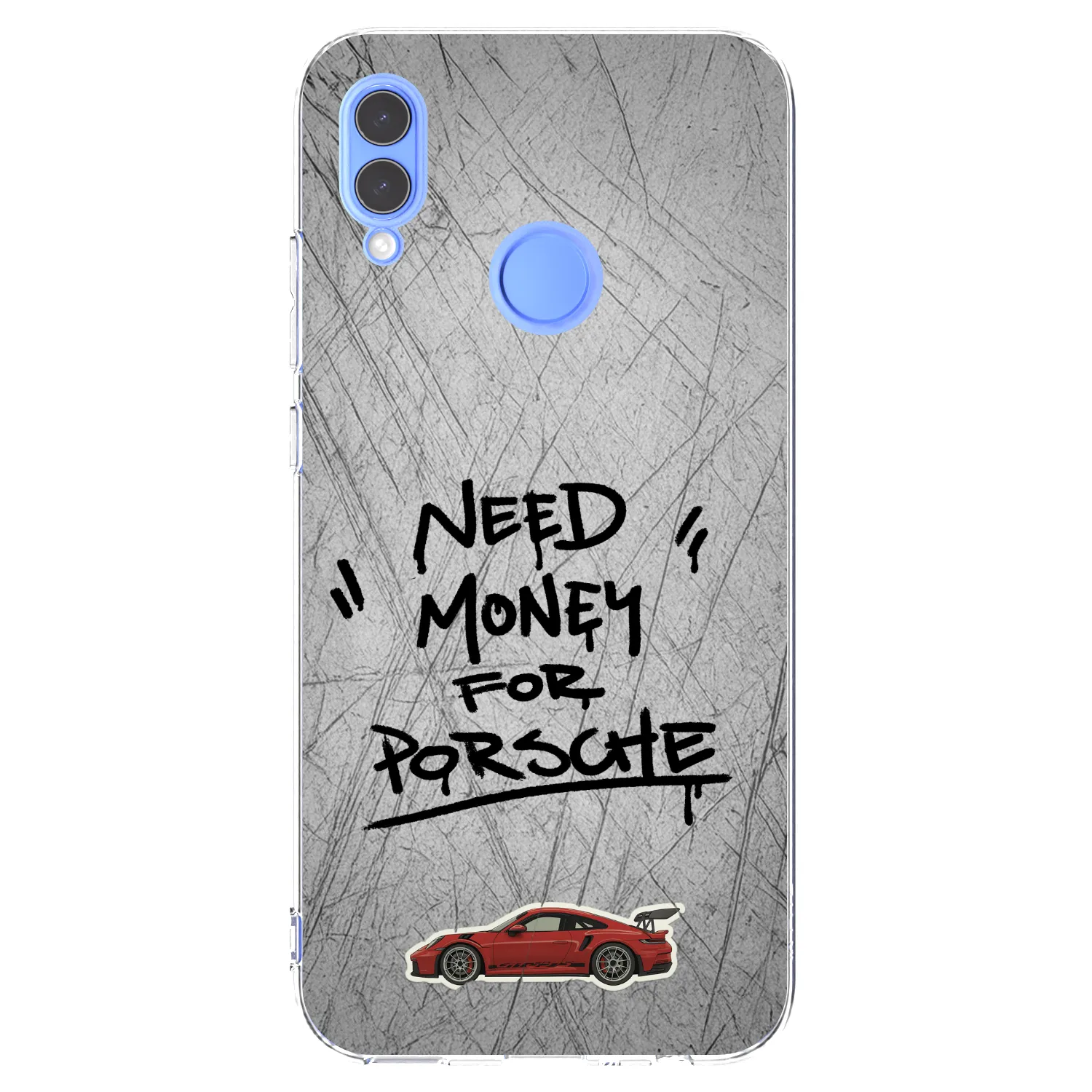 Picasee silikonový průhledný obal pro Honor 10 Lite - Grey Drift