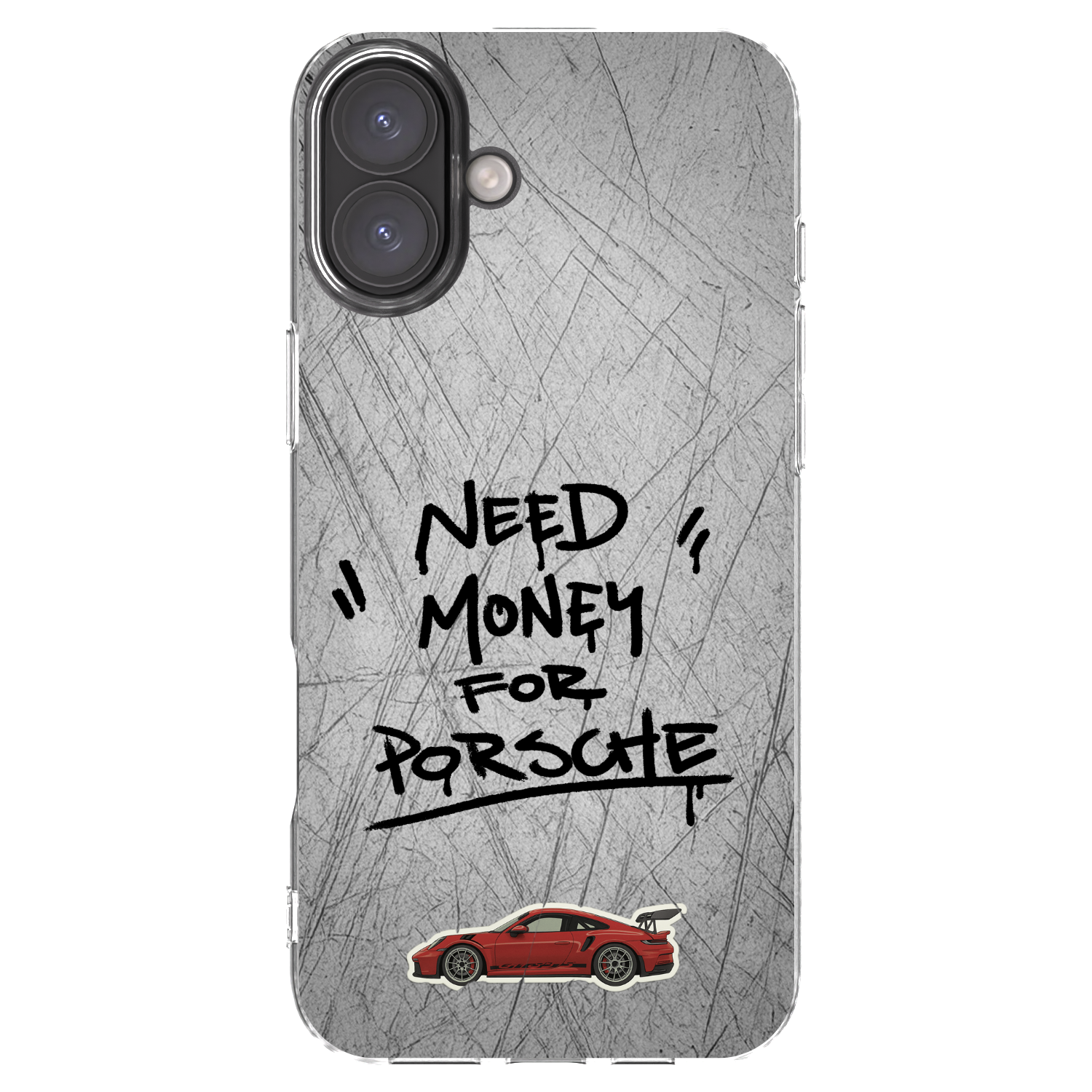 Picasee silikonový průhledný obal pro Apple iPhone 16 Plus - Grey Drift