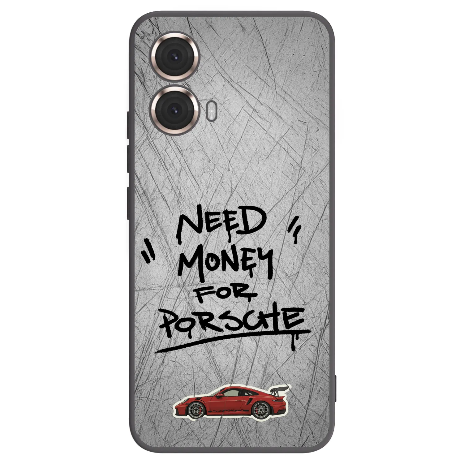 Picasee silikonový černý obal pro Motorola Moto G85 - Grey Drift
