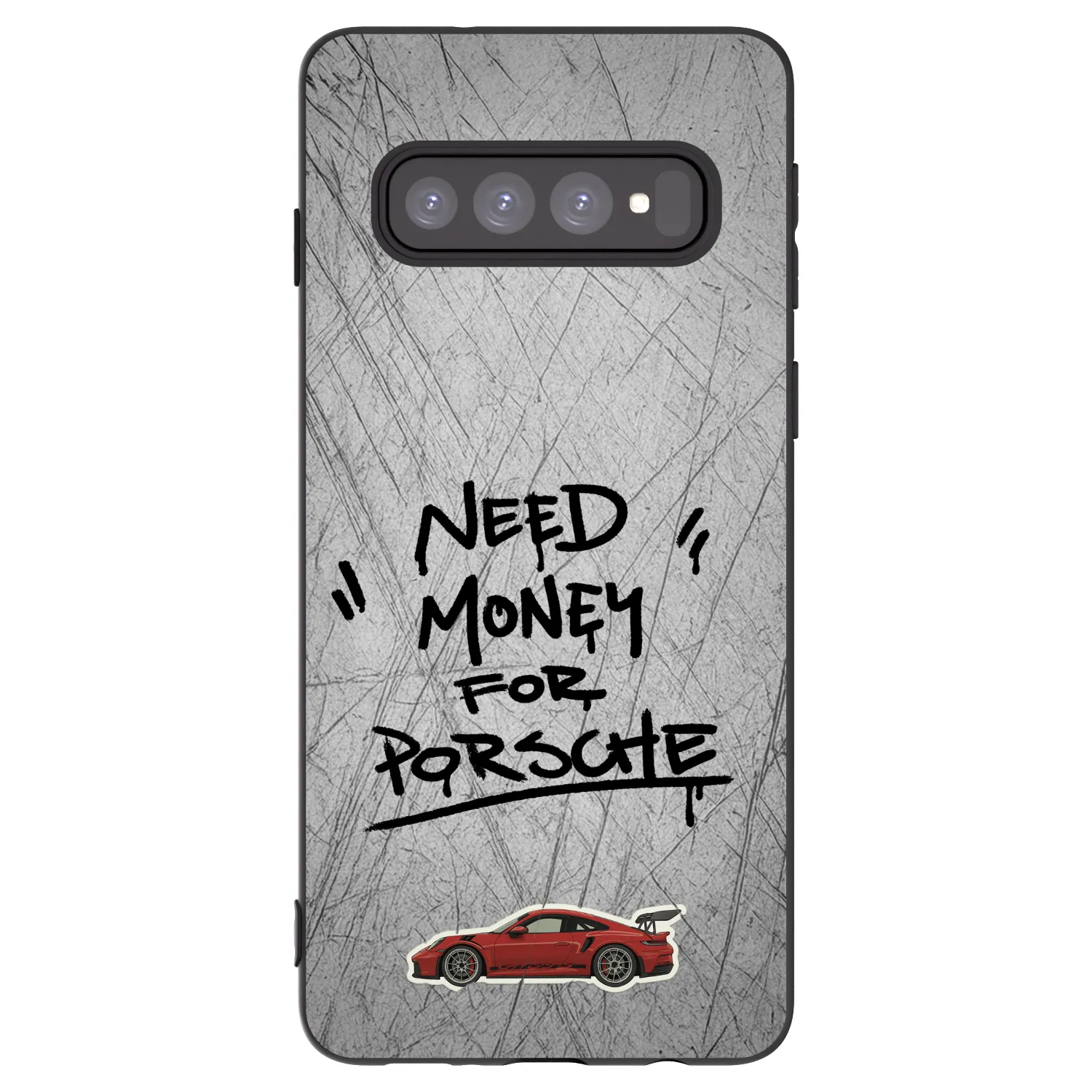 Picasee silikonový černý obal pro Samsung Galaxy S10 G973 - Grey Drift