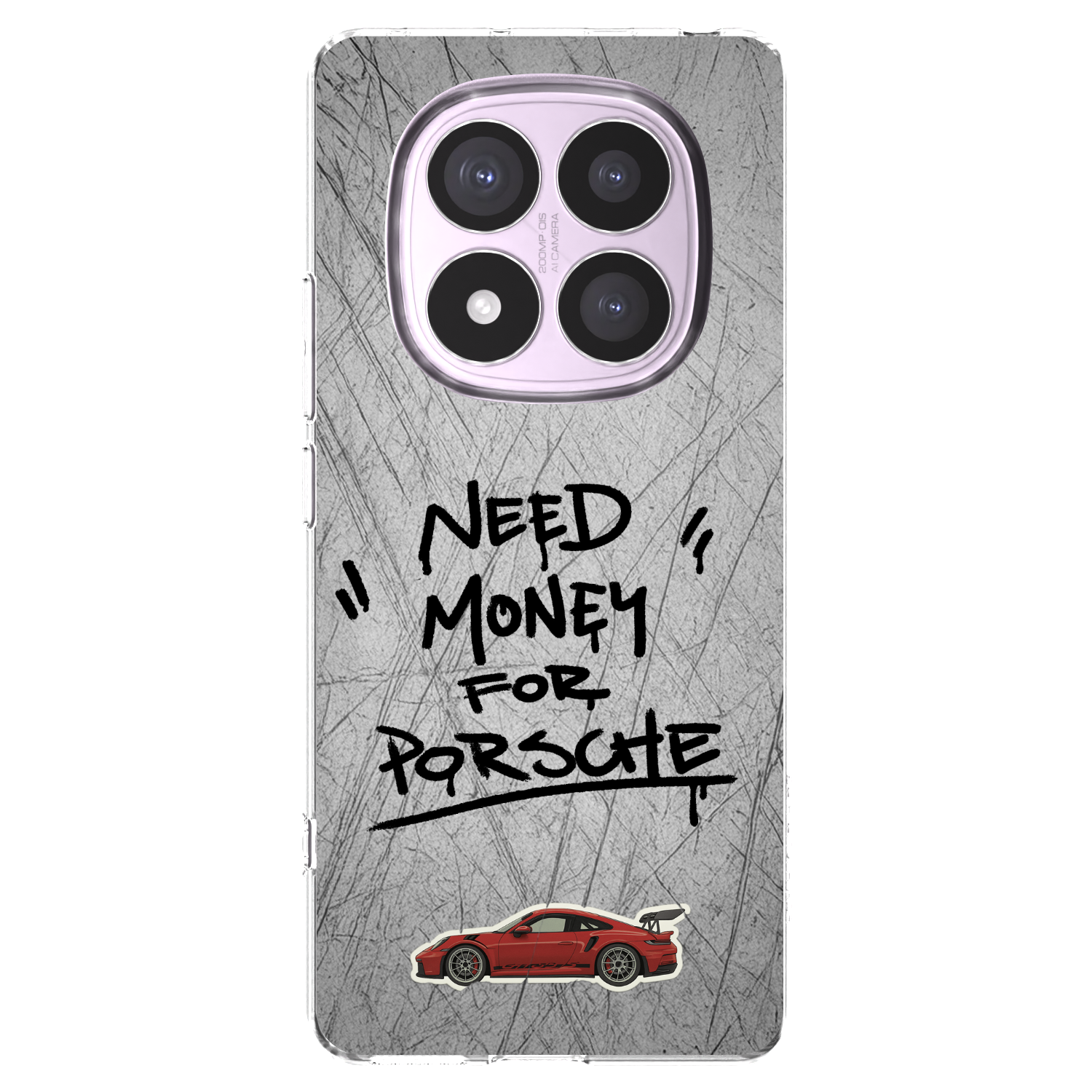 Picasee silikonový průhledný obal pro Xiaomi Redmi Note 14 Pro 5G - Grey Drift