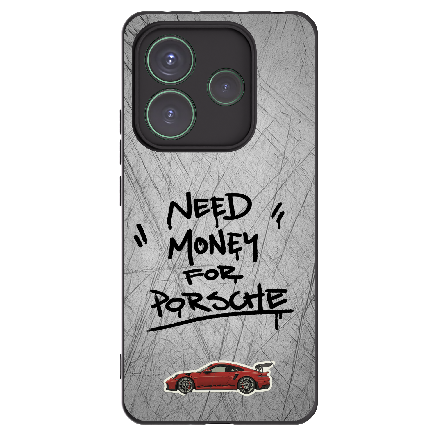 Picasee silikonový černý obal pro Xiaomi Redmi Note 14 5G - Grey Drift