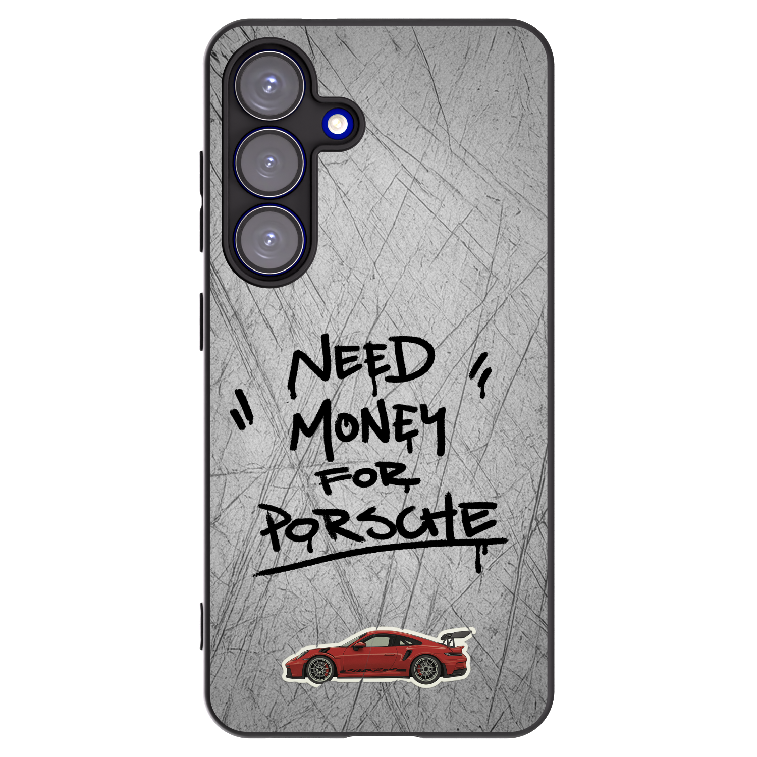 Picasee silikonový černý obal pro Samsung Galaxy S25 5G - Grey Drift