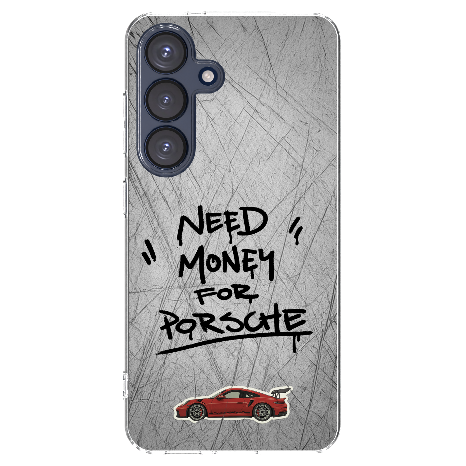 Picasee silikonový průhledný obal pro Samsung Galaxy S25 5G - Grey Drift