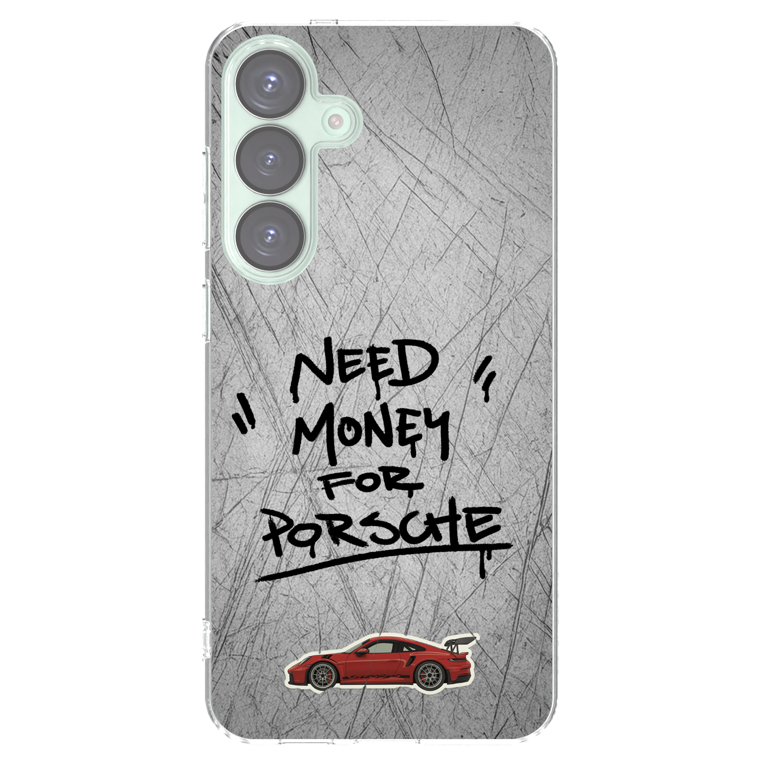 Picasee silikonový průhledný obal pro Samsung Galaxy S25+ 5G - Grey Drift