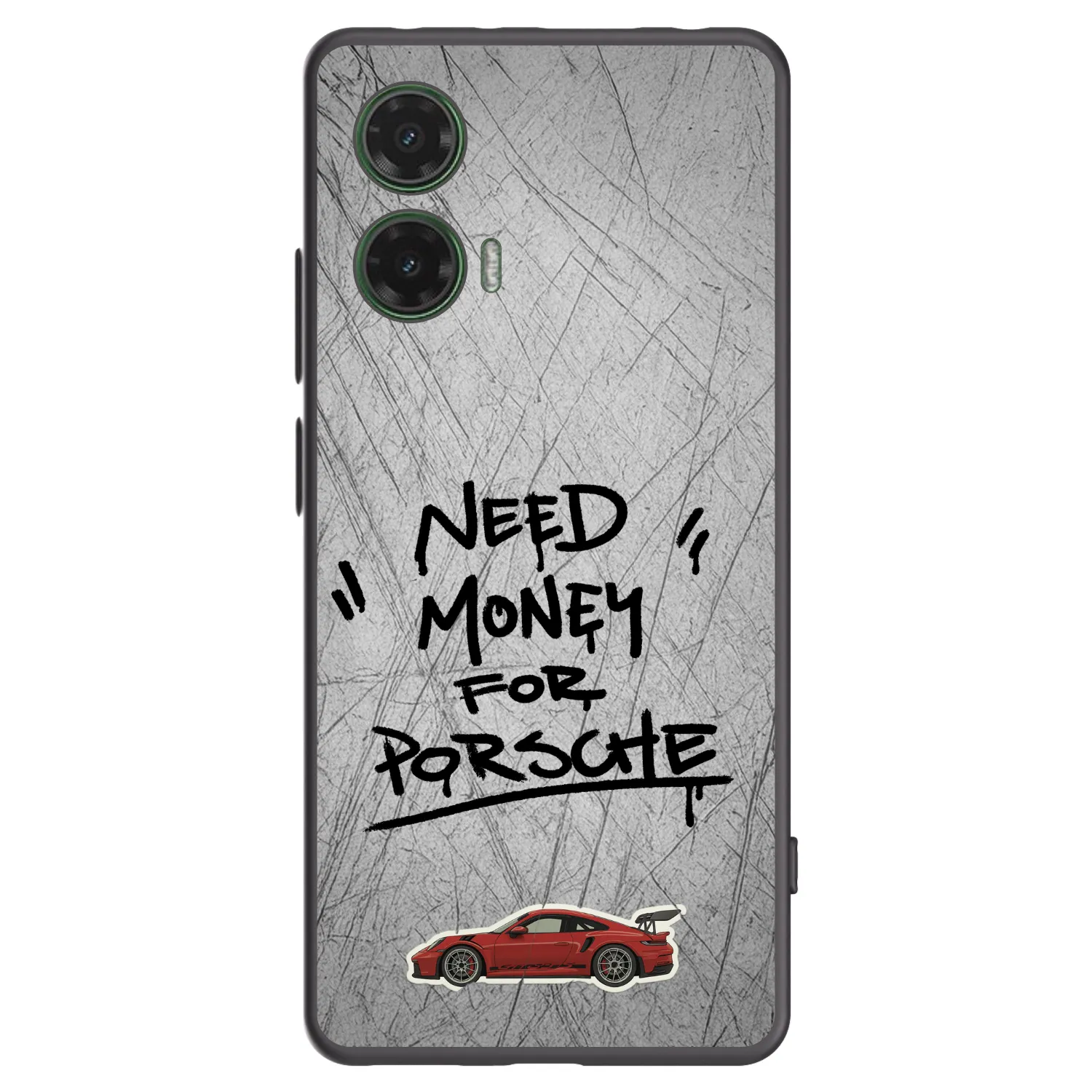 Picasee silikonový černý obal pro Motorola Moto G35 5G - Grey Drift