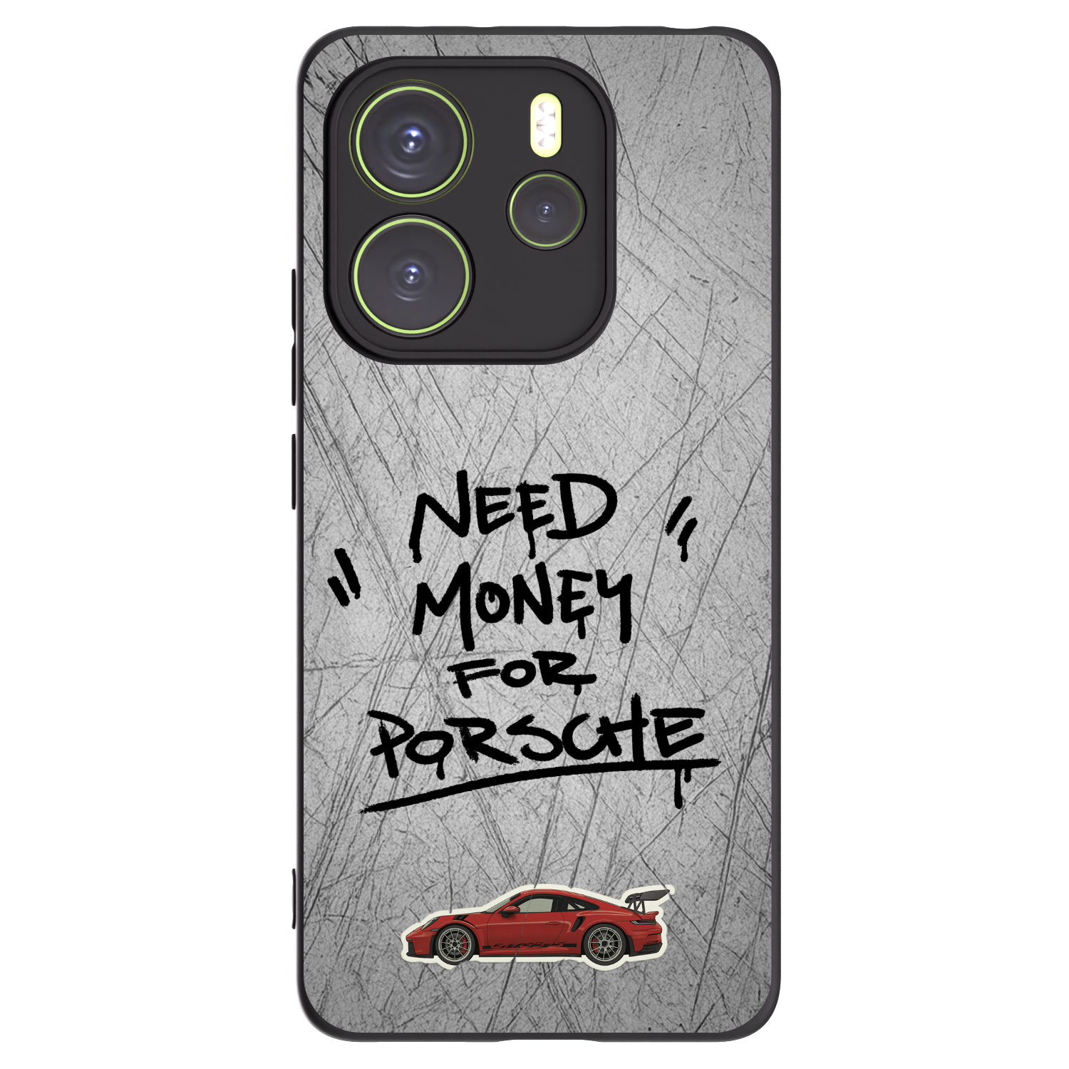 Picasee silikonový černý obal pro Xiaomi Redmi Note 14 4G - Grey Drift
