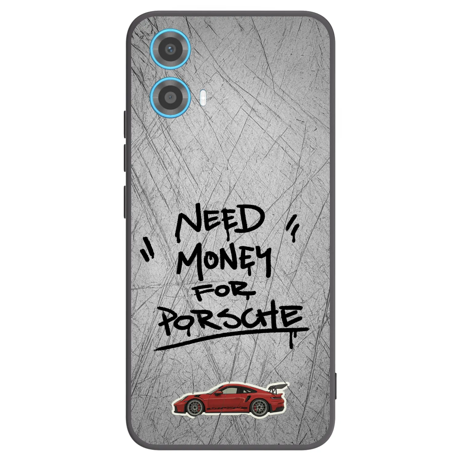 Picasee silikonový černý obal pro Motorola Moto G34 5G - Grey Drift