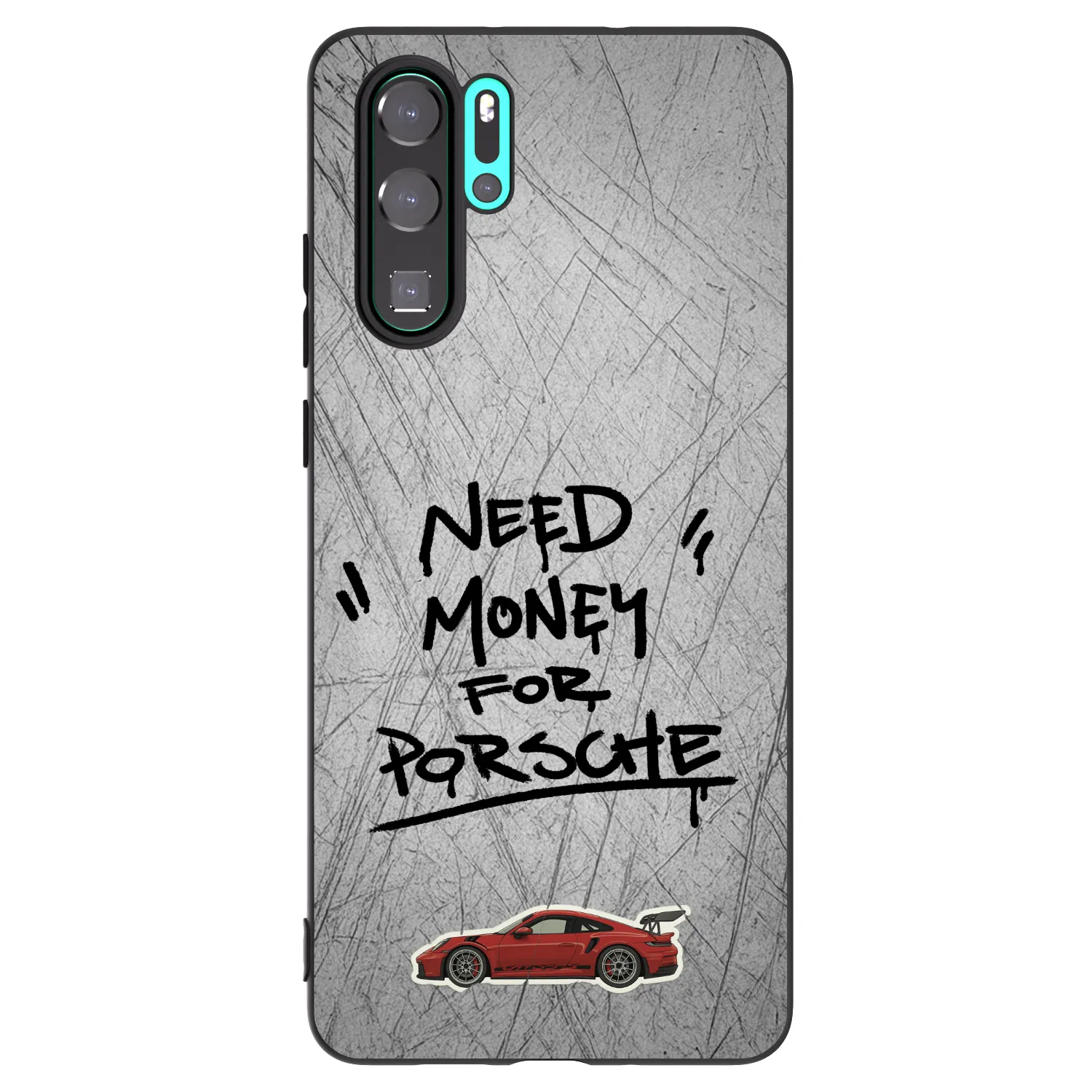 Picasee silikonový černý obal pro Huawei P30 Pro - Grey Drift