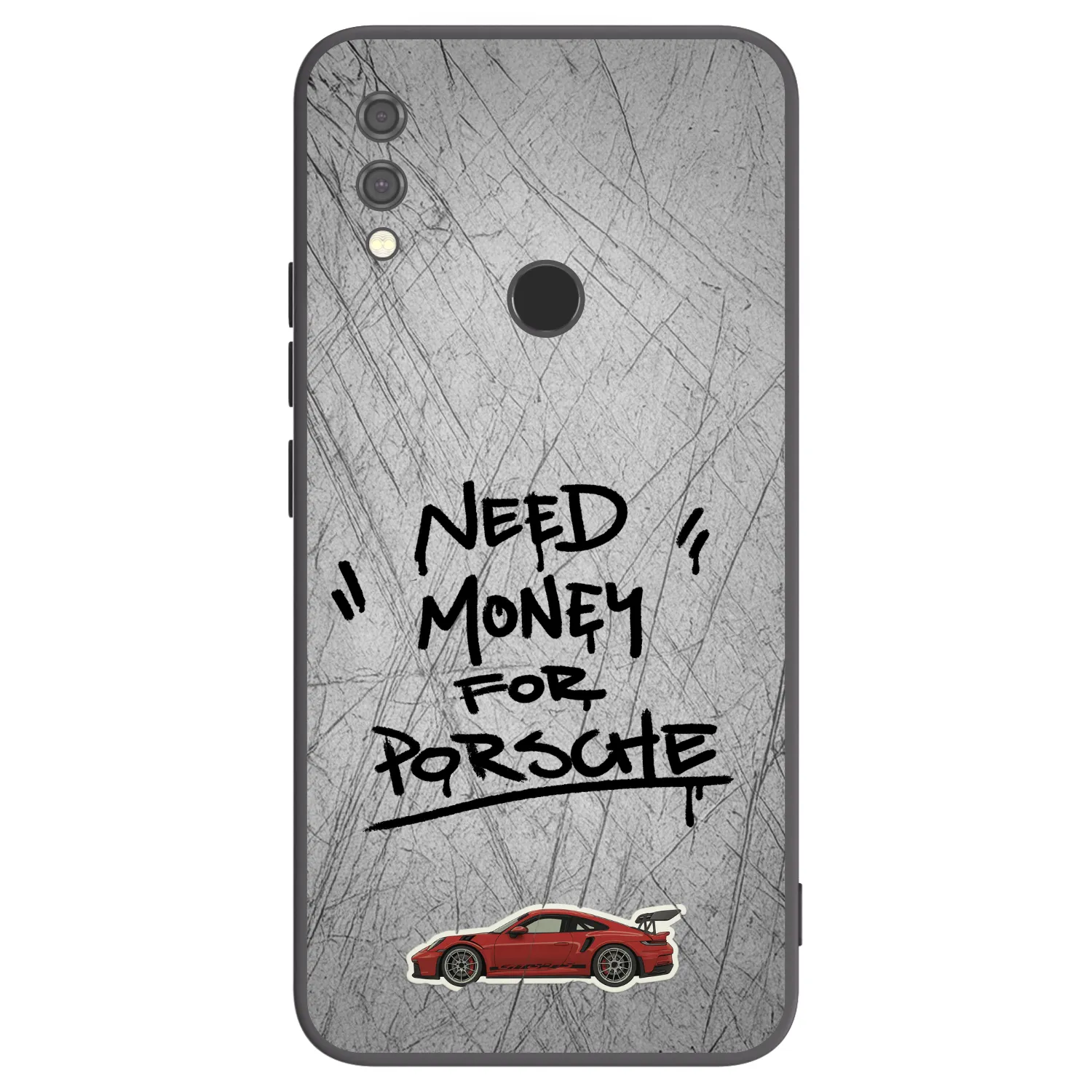 Picasee silikonový černý obal pro Xiaomi Redmi Note 7 - Grey Drift