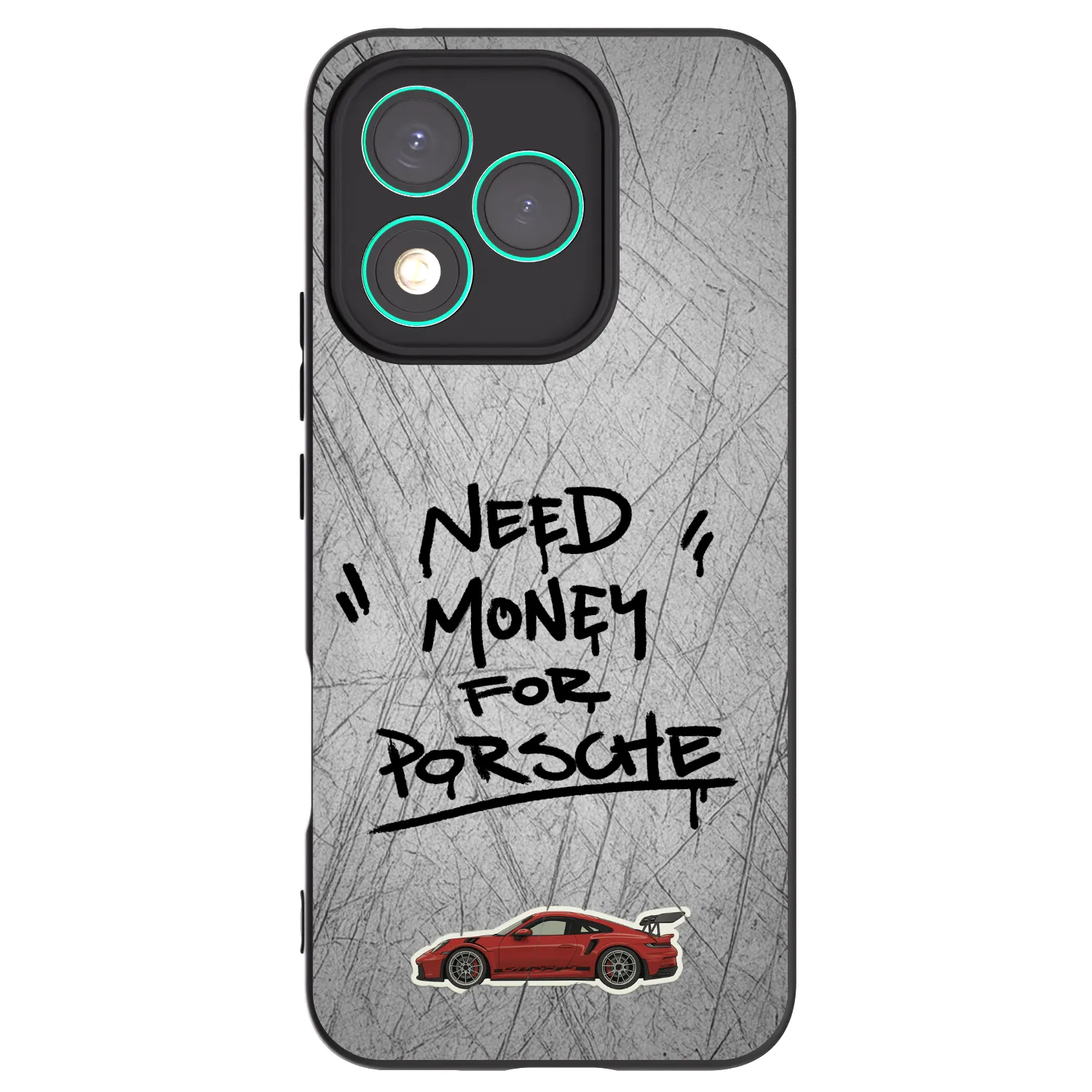Picasee silikonový černý obal pro Honor 400 Lite 5G - Grey Drift
