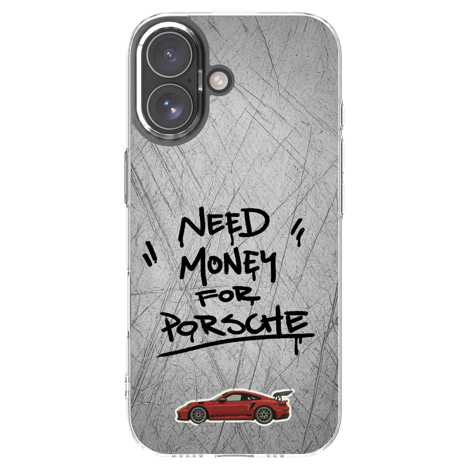 Picasee silikonový průhledný obal pro Apple iPhone 17 - Grey Drift