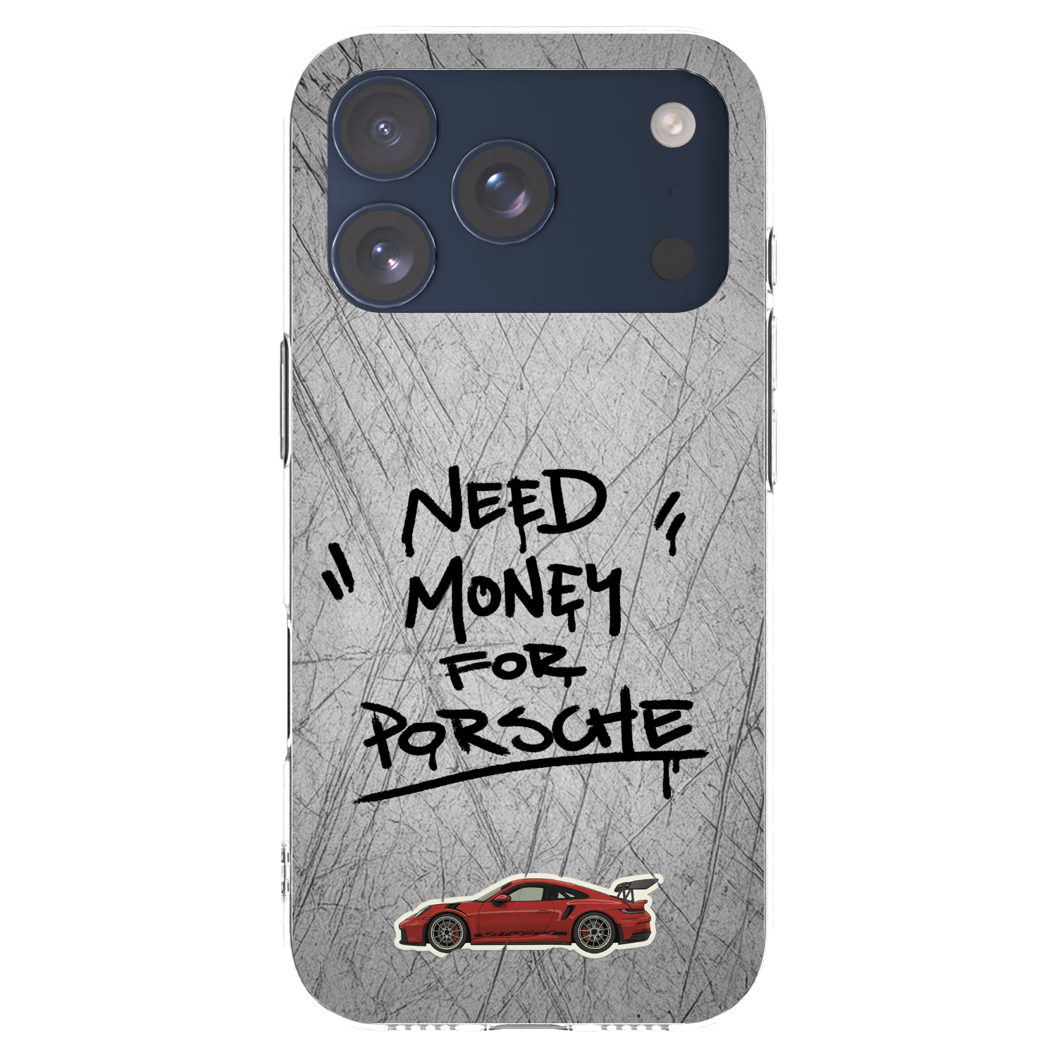 Picasee silikonový průhledný obal pro Apple iPhone 17 Pro - Grey Drift
