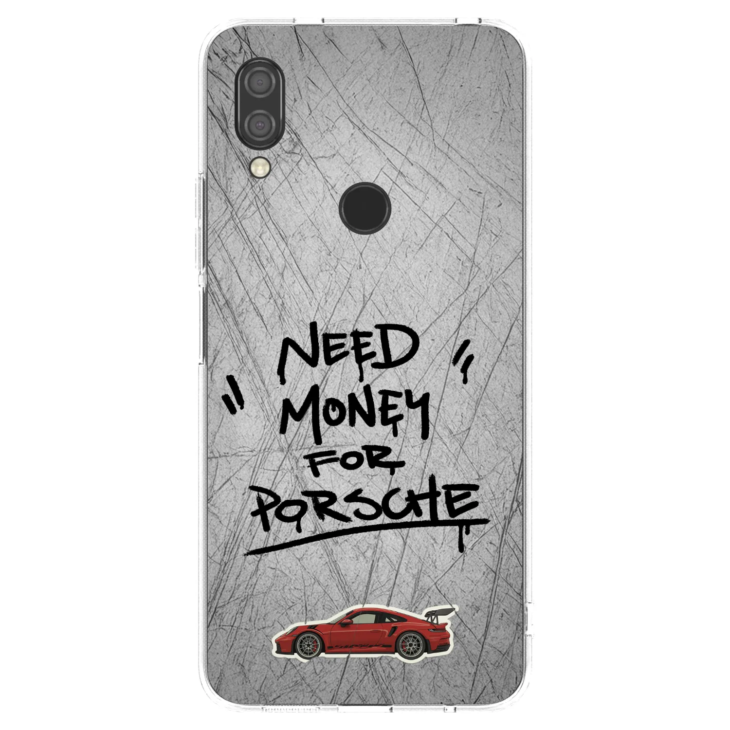 Picasee silikonový průhledný obal pro Xiaomi Redmi 7 - Grey Drift