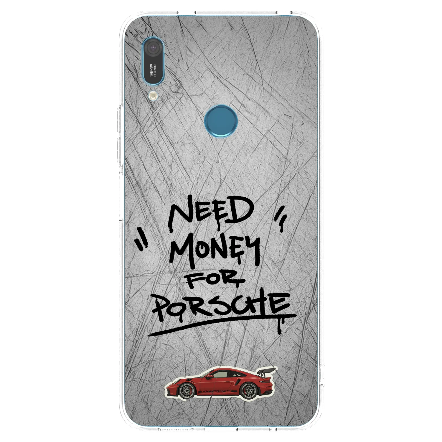 Picasee silikonový průhledný obal pro Huawei Y6 2019 - Grey Drift