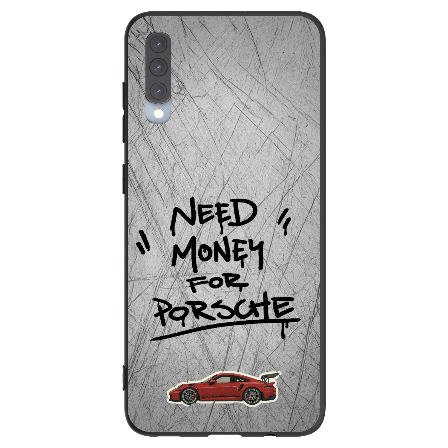 Picasee silikonový černý obal pro Samsung Galaxy A70 A705F - Grey Drift