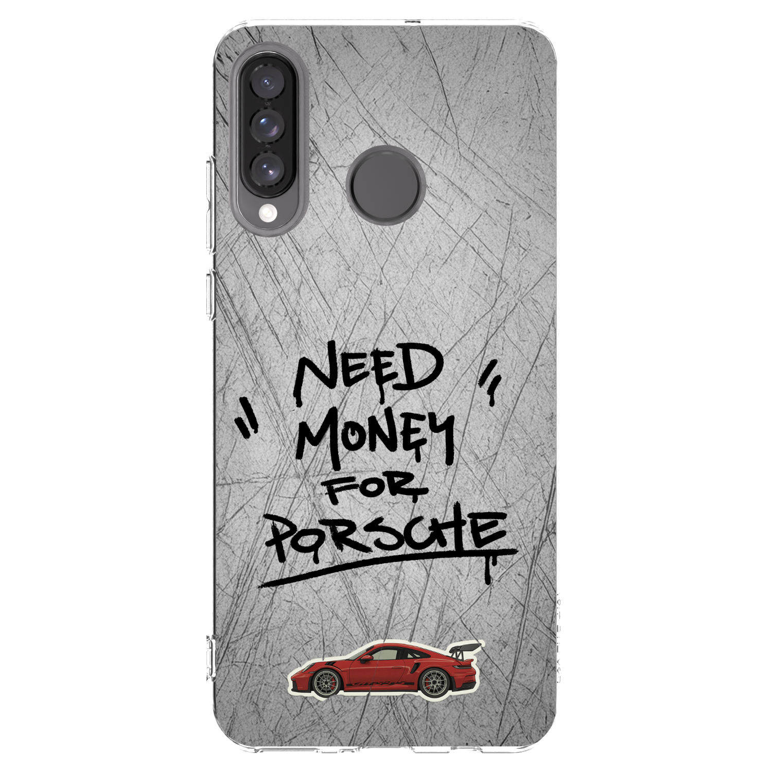 Picasee silikonový průhledný obal pro Huawei P30 Lite - Grey Drift